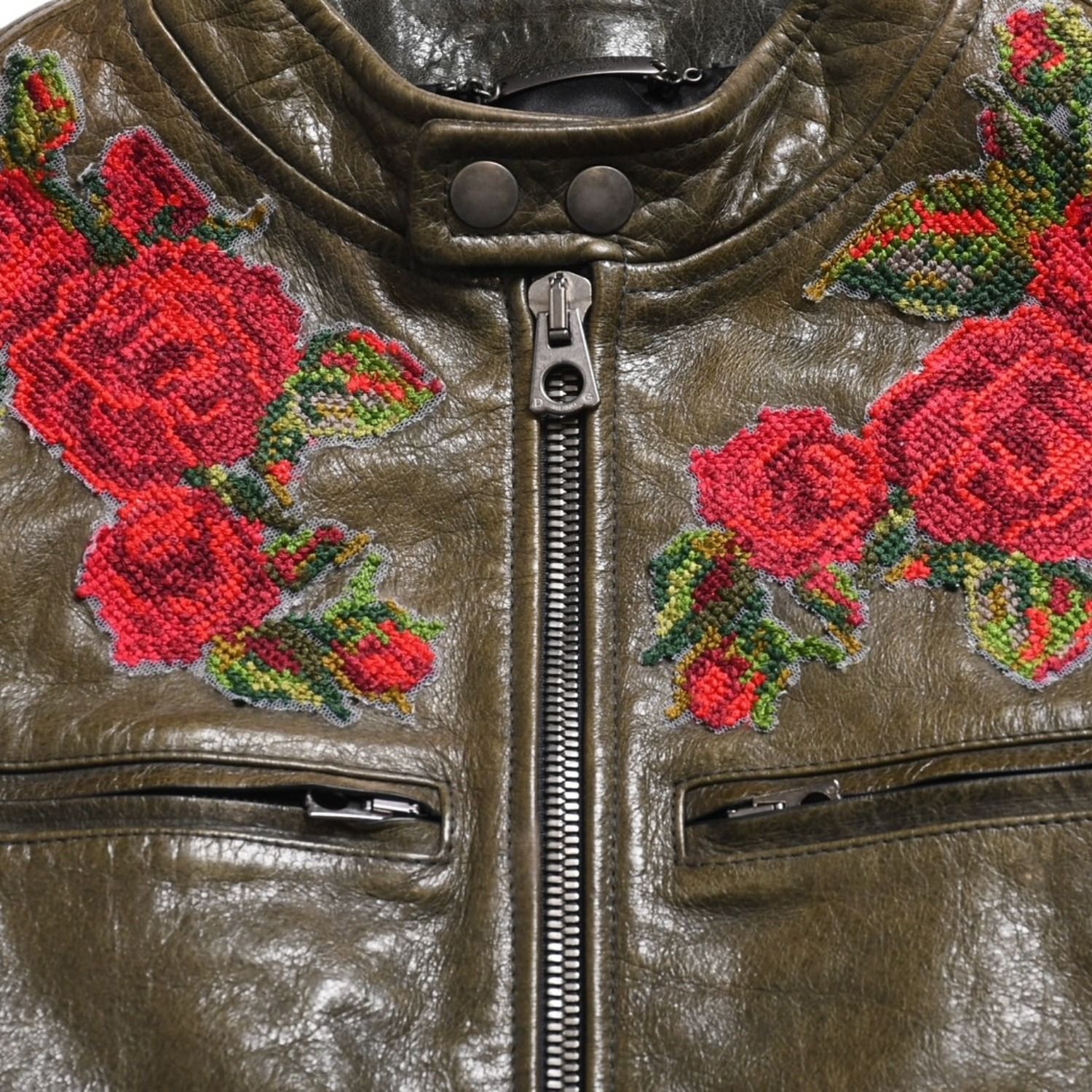 DOLCE & GABBANA ドルチェ&ガッバーナ シルク ラムスキン レザー