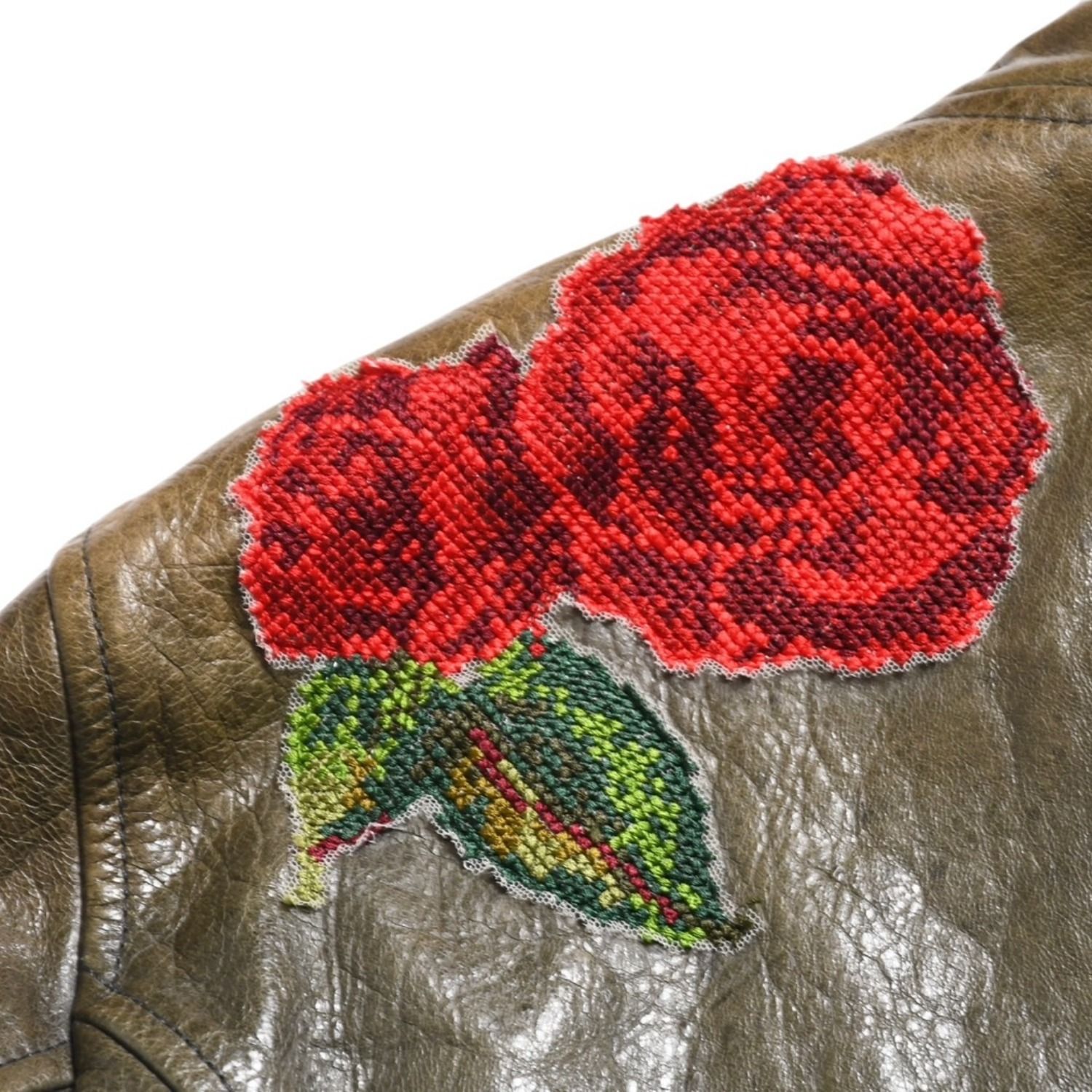 DOLCE & GABBANA ドルチェ&ガッバーナ シルク ラムスキン レザー
