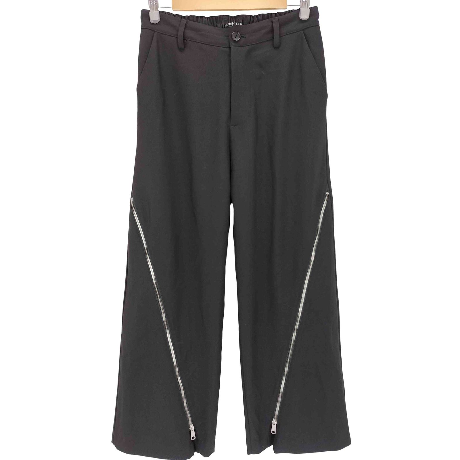 ノーアイディーブラック NO ID.BLACK 25AW チェンジング フレア トラウザーズ パンツ メンズ JPN：2