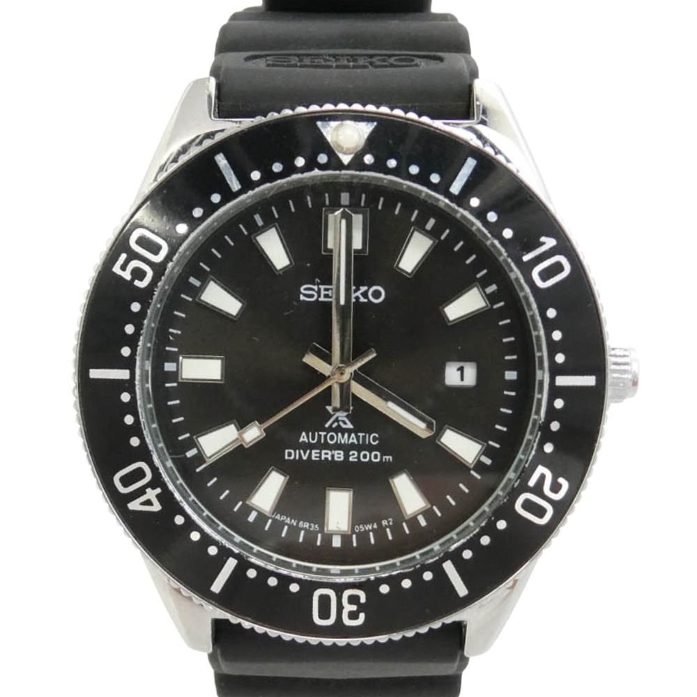 SEIKO セイコー 6R35-00P0 プロスペックス ダイバー スキューバ ラバー 自動巻き 腕時計 ブラック系 シルバー系【中古】