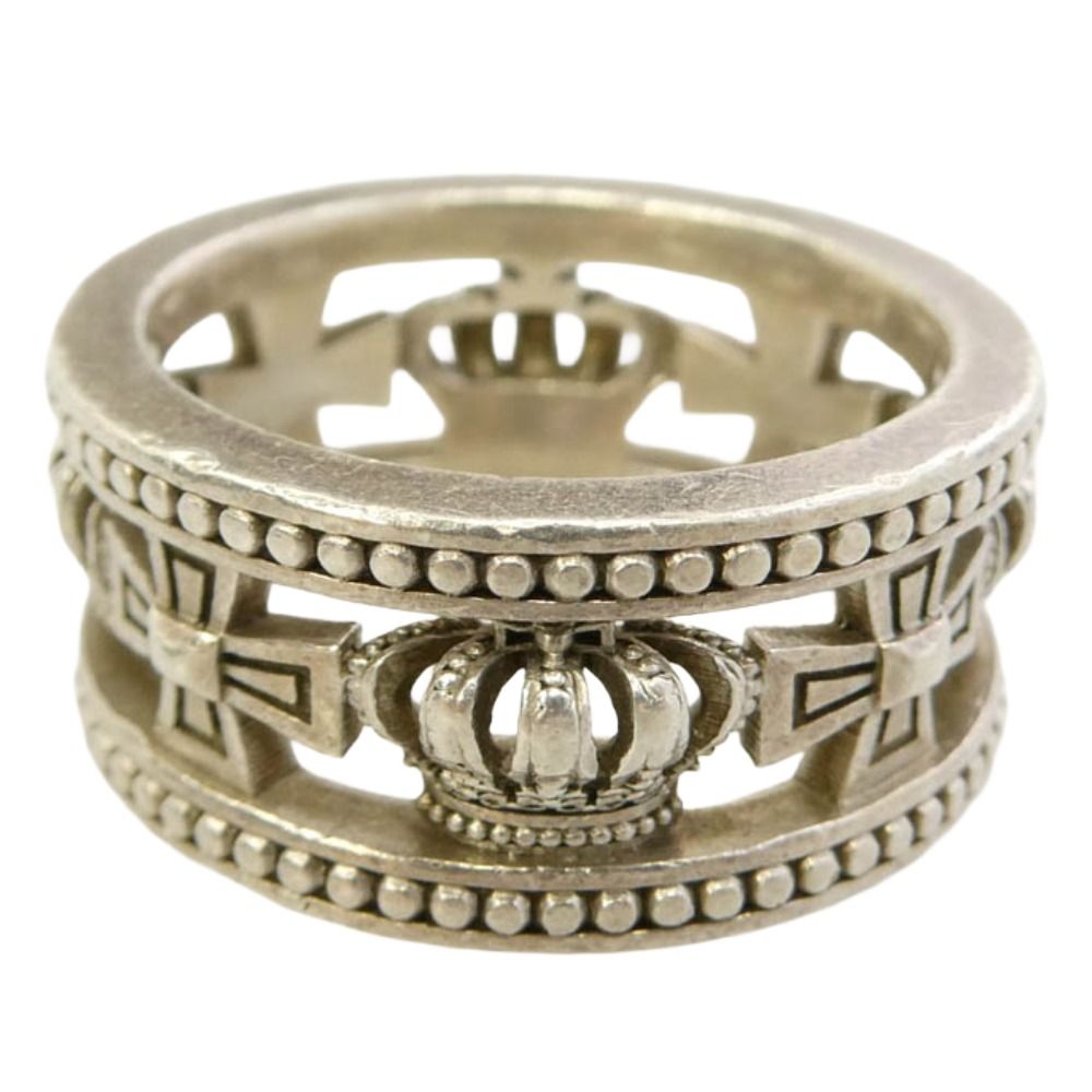 Justin Davis ジャスティンデイビス SRJ175 MEDIEVAL WEDDING BAND メディバル ウェディング バンド リング シルバー系 24号【中古】