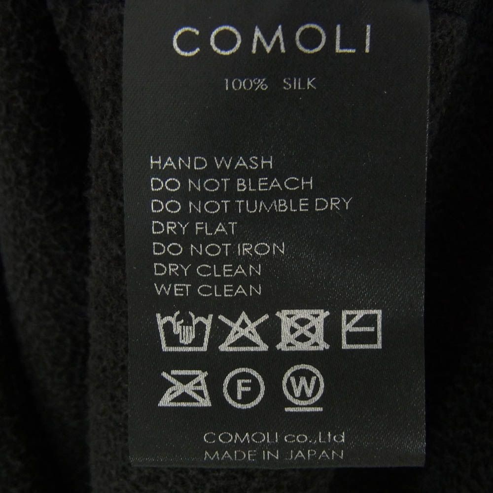 COMOLI コモリ 25AW C03-05012 シルク フリース クルーネック プル