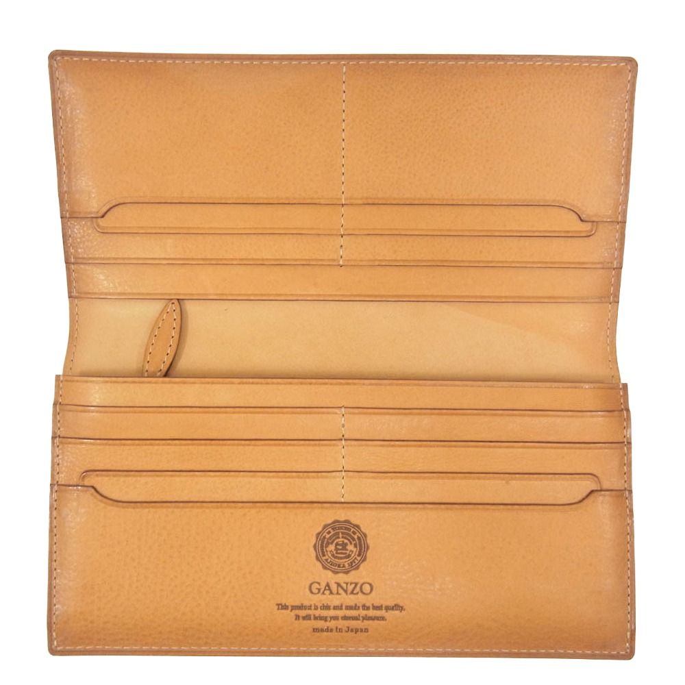 GANZO ガンゾ THIN BRIDLE シンブライドル ファスナー小銭入れ付き長
