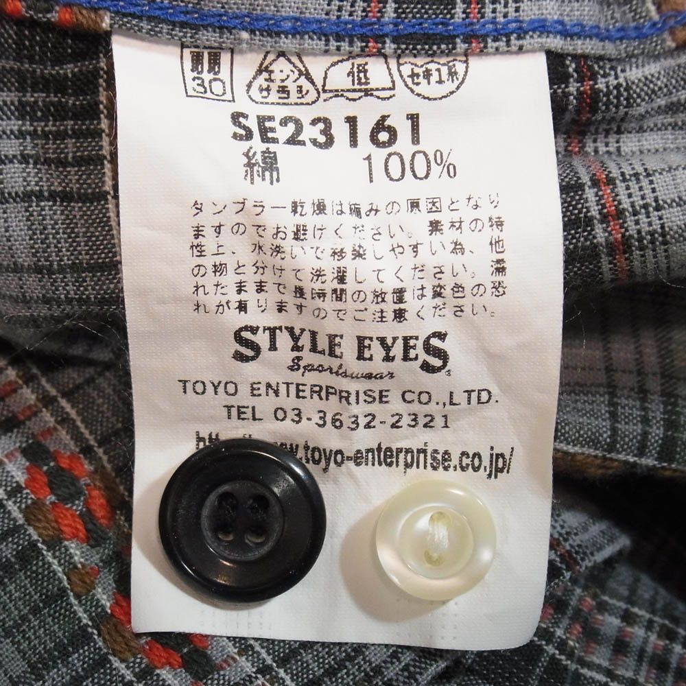 STYLE EYES スタイルアイズ SE23161 東洋エンタープライズ チェック 刺
