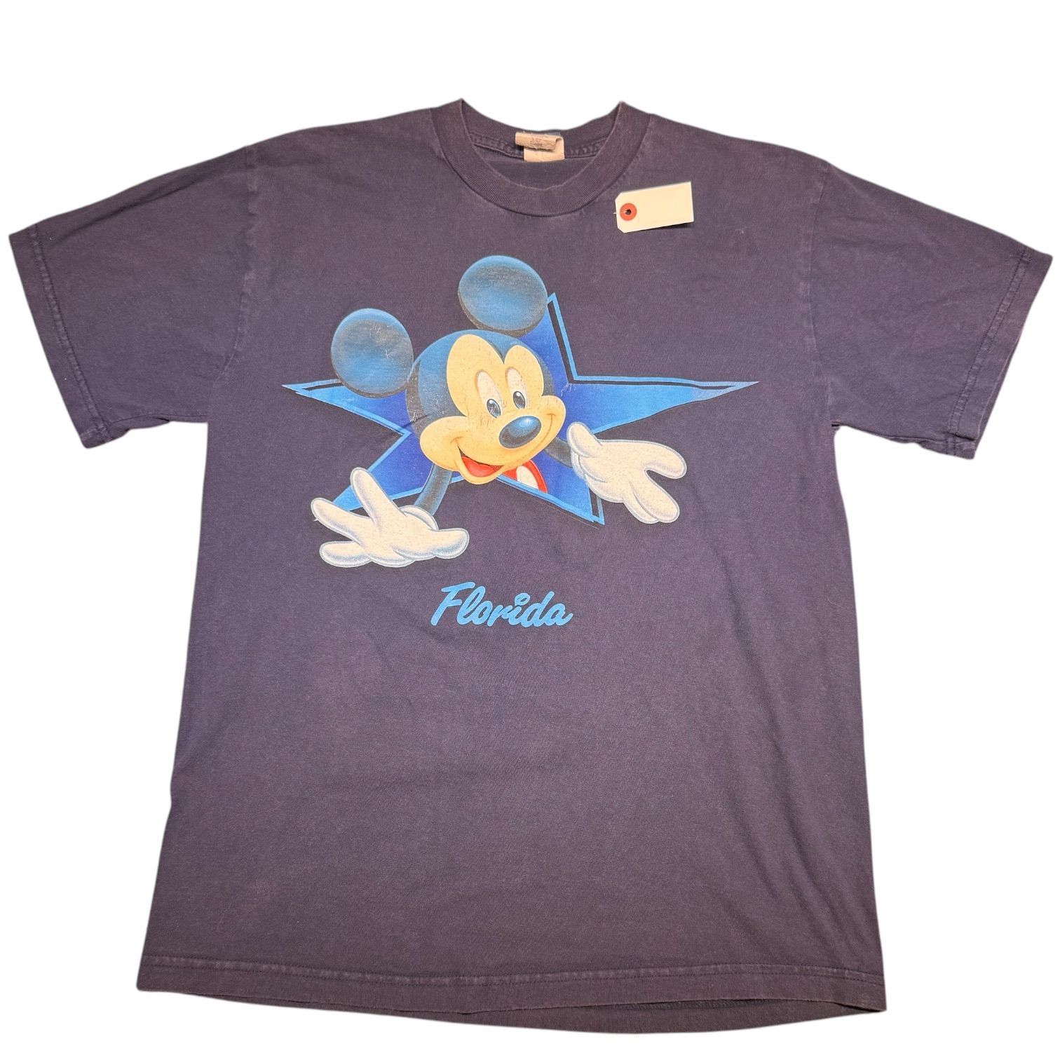 90s Disney Mickey & Donald Florida 両面プリントTシャツ