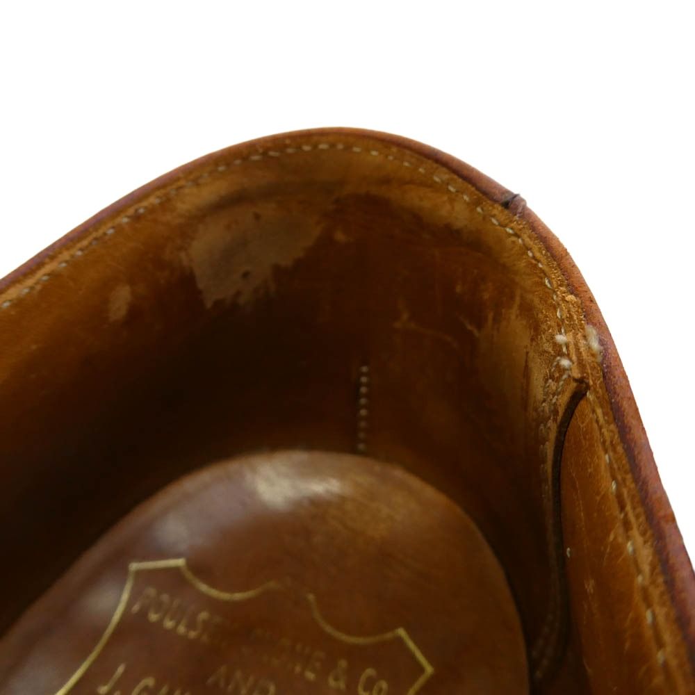 ポールセン スコーン POULSEN SKONE パンチドキャップトゥー レザー