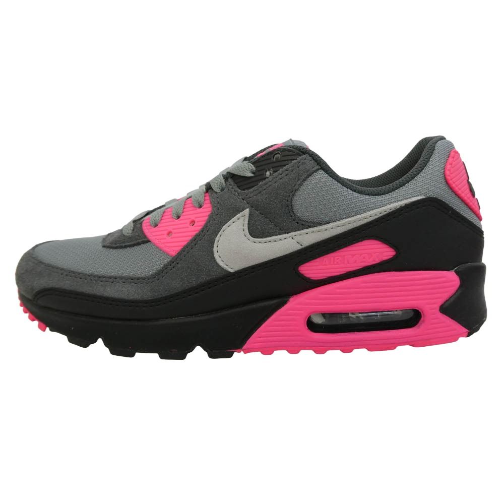 NIKE ナイキ DM0029-010 Air Max 90 Hyper Pink エアマックス90 ハイパー ピンク ローカット スニーカー グレー系 ピンク系 26.5cm【極上美品】【中古】