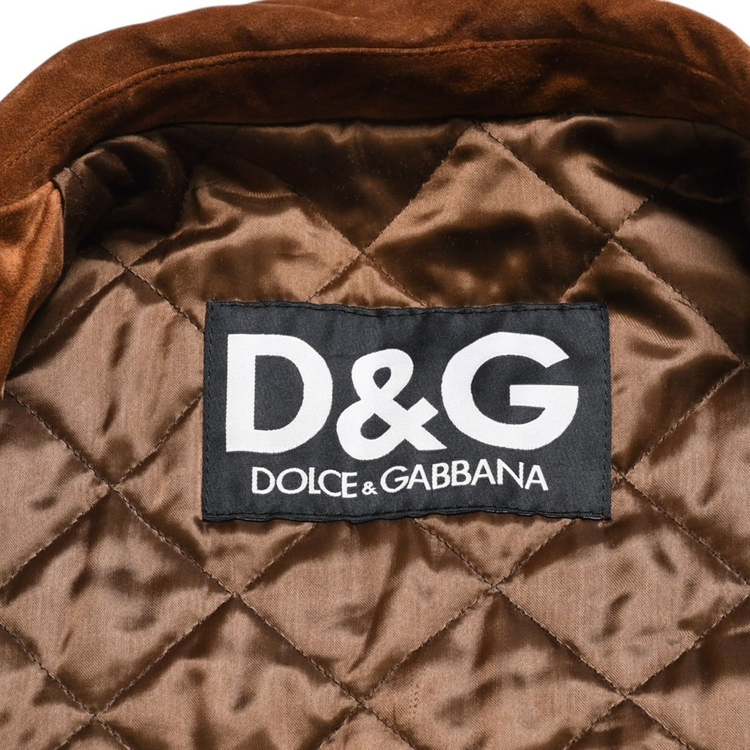 DOLCE & GABBANA ドルチェアンドガッバーナ レザージャケット ブラウン