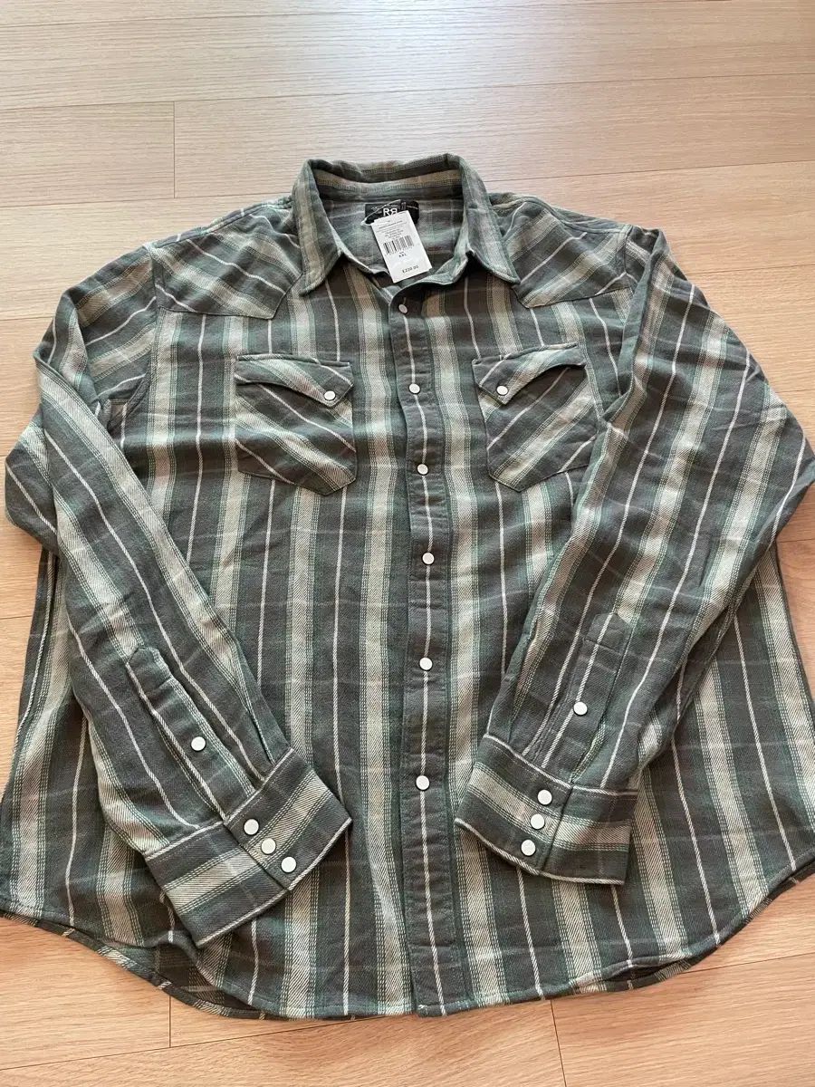 RRL(ダブルアールエル) プラッド ウェスタンシャツ XXL