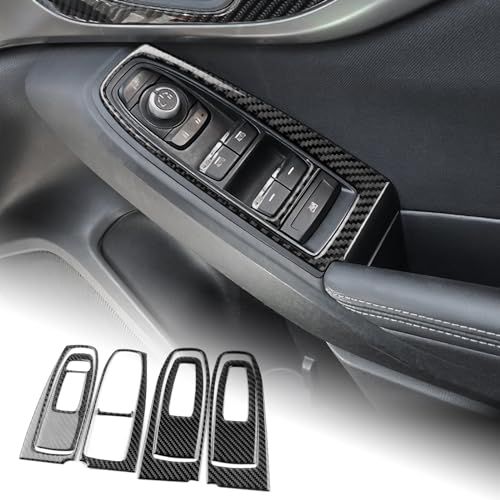 AIRSPEED スバル XV GT系/スバル インプレッサ GT/GK系 専用 Subaru Impreza XV アクセサリー カーボンファイバー 内装 カスタム パーツ ドアスイッチパネルカバー インテリアパネル ドアスイッチカバー キ 4c11a72b