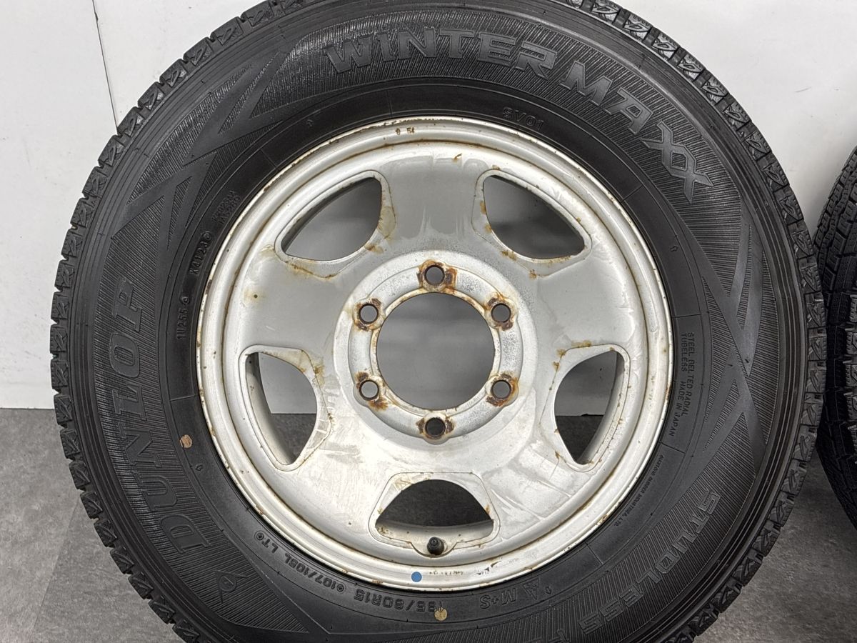 200系ハイエース純正スチール 15インチ×6J［108⁄106LT タイヤ