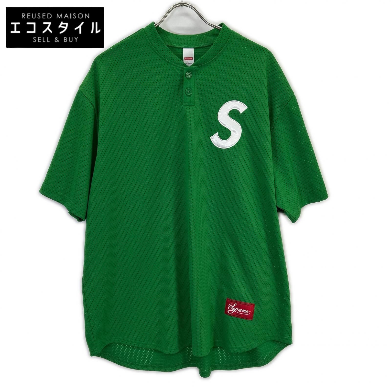 Supreme シュプリーム 25SS グリーン S Logo Baseball Henley XL 