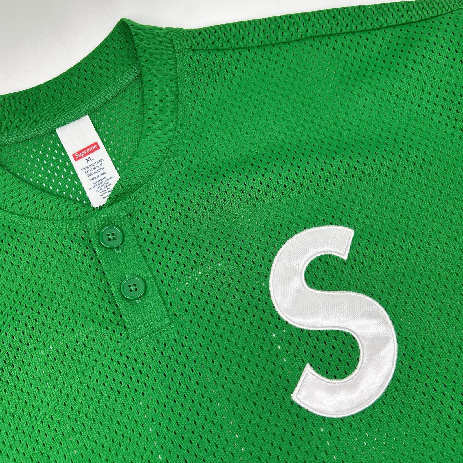 Supreme シュプリーム 25SS グリーン S Logo Baseball Henley XL 