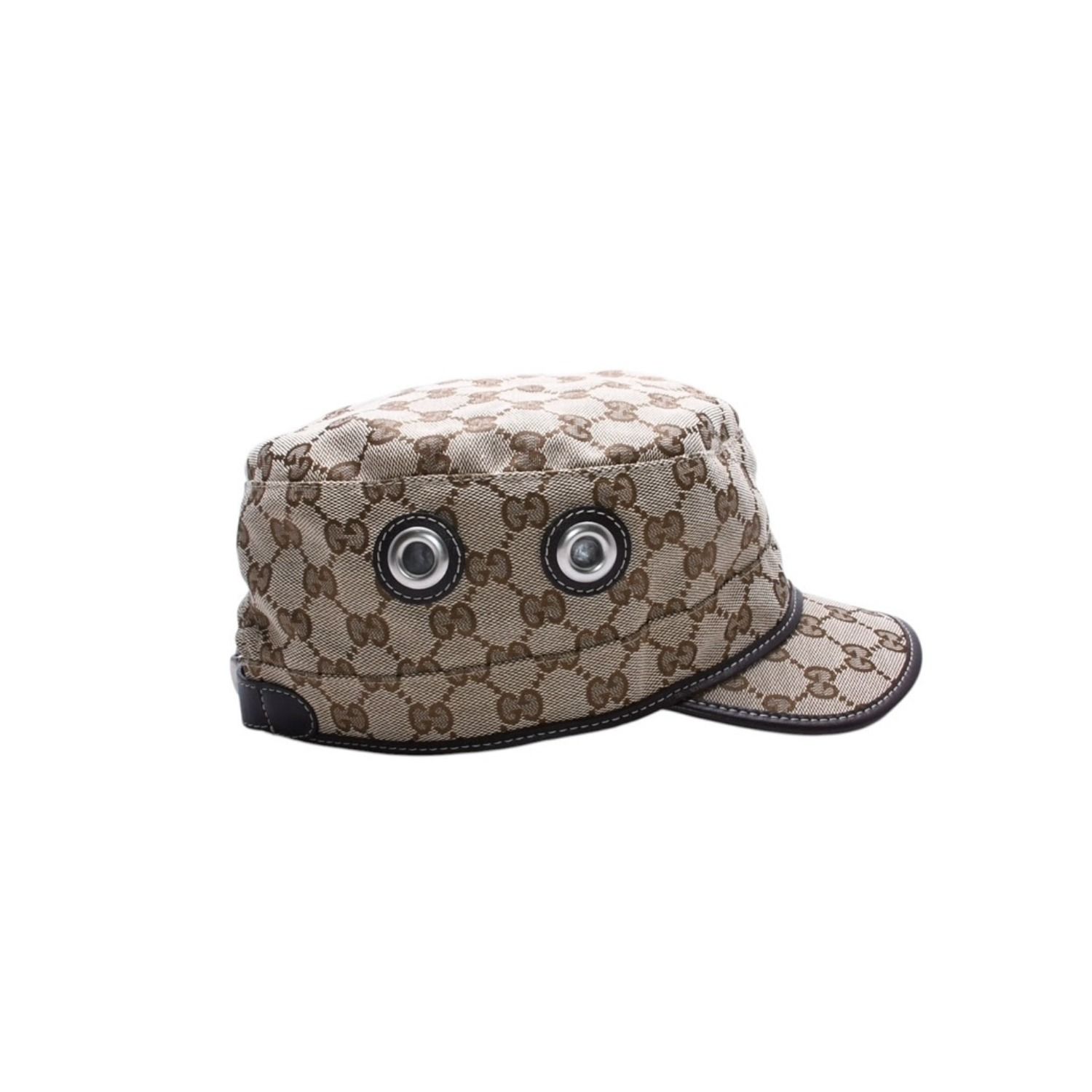 極美品 GUCCI グッチ GGキャンバス キャップ WORK CAP ワークキャップ