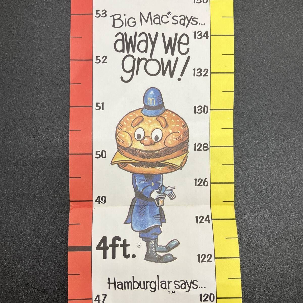 マクドナルド 1981 ロナルド 身長計 ポスター 看板 サイン McDonald's