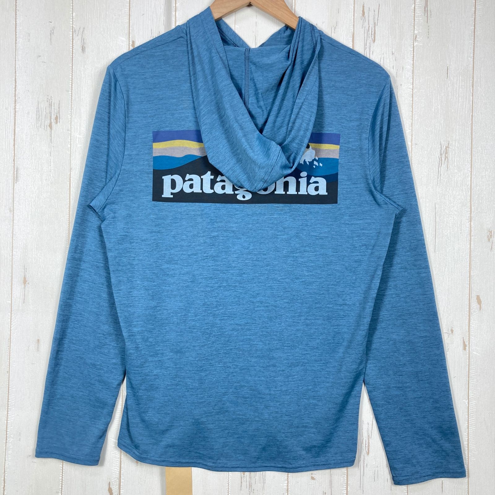 パタゴニア　キャプリーンクールフーディー　グラフィック　完売モデル ✉️Men's S ネイビー系 2024 Patagonia ( パタゴニア ) キャプリーン