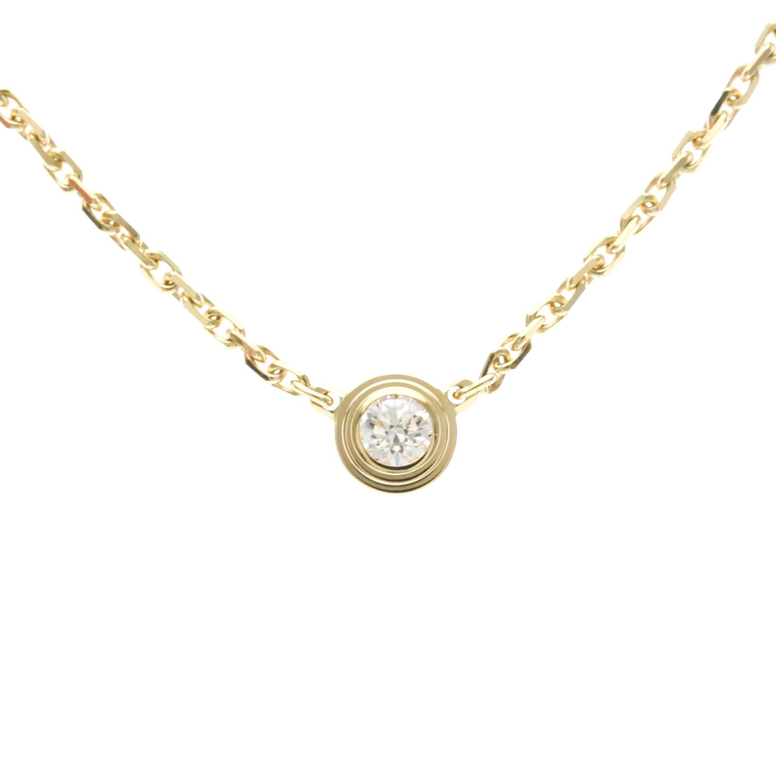 カルティエ(Cartier) K18イエローゴールド(K18YG) ダイヤモンド メンズ,レディース ファッション ネックレス (ゴールド) ダムール ダイヤモンド ネックレス XS