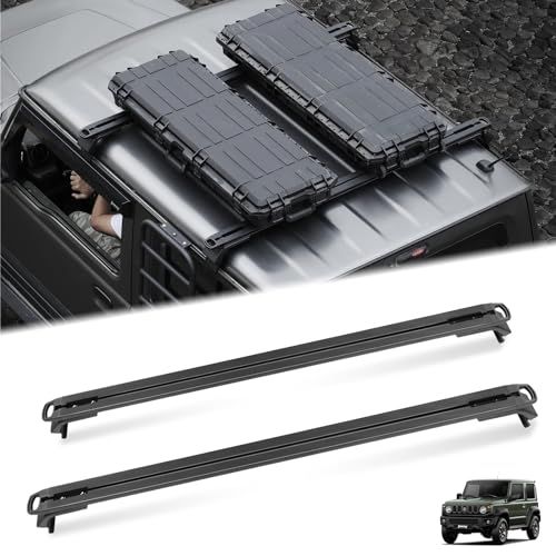 R★ジムニー ベースキャリアJB64 専用ルーフキャリア JB64 2本セット ルーフ バー アルミ合金材料製 天井収納 穴あけ不要 外装 パーツ