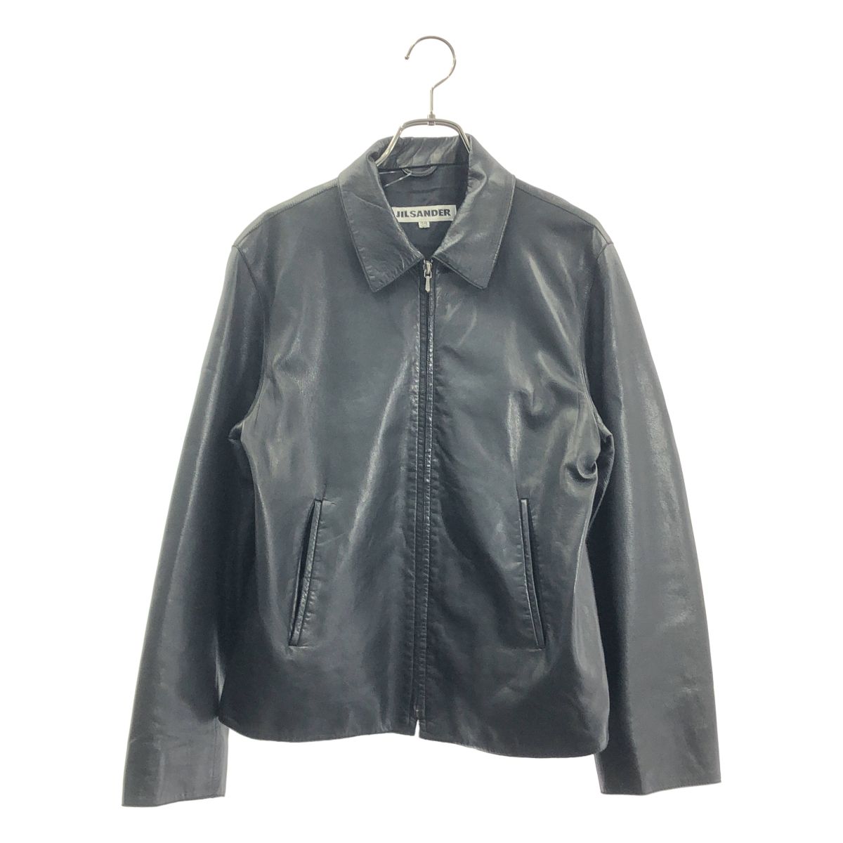 JIL SANDER / ジルサンダー | ラムレザー シングルジャケット | 38 | レディース