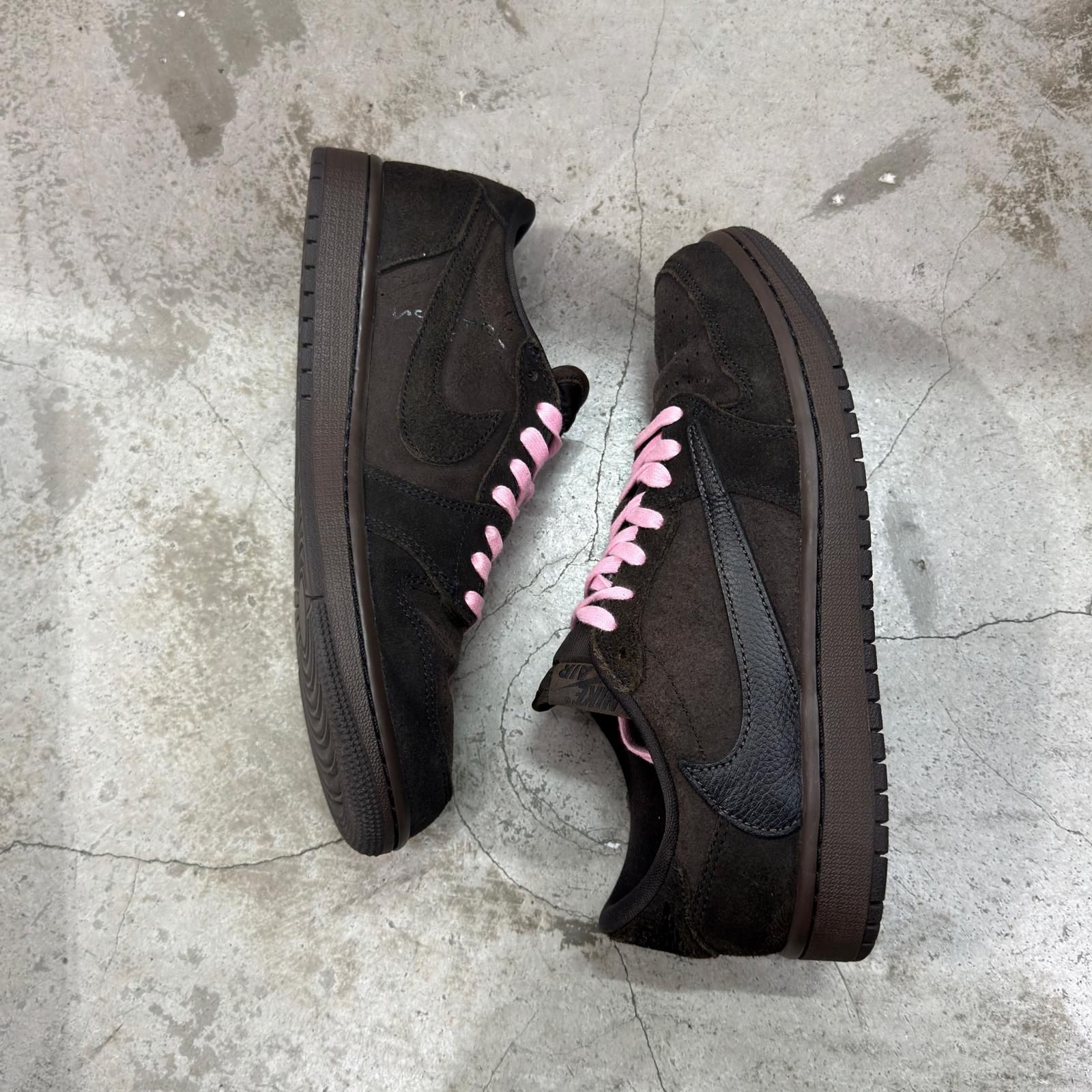 国内正規 NIKE × TRAVIS SCOTT Air Jordan 1 Low OG SP Velvet Brown 