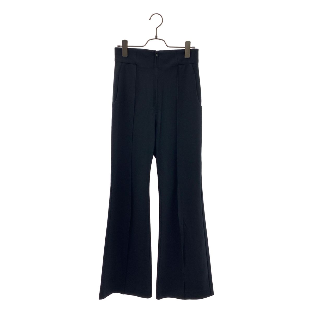 Mame Kurogouchi / マメクロゴウチ | 2024AW | Double Jersey Flared Trousers ジャージ フレアパンツ | 1 | ネイビー | レディース