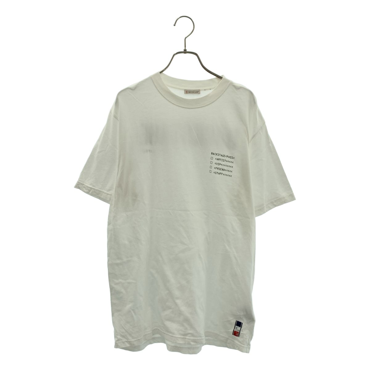 MONCLER / モンクレール | MAGLIA / 両面プリント ロゴ Tシャツ カットソー | M | ホワイト | メンズ