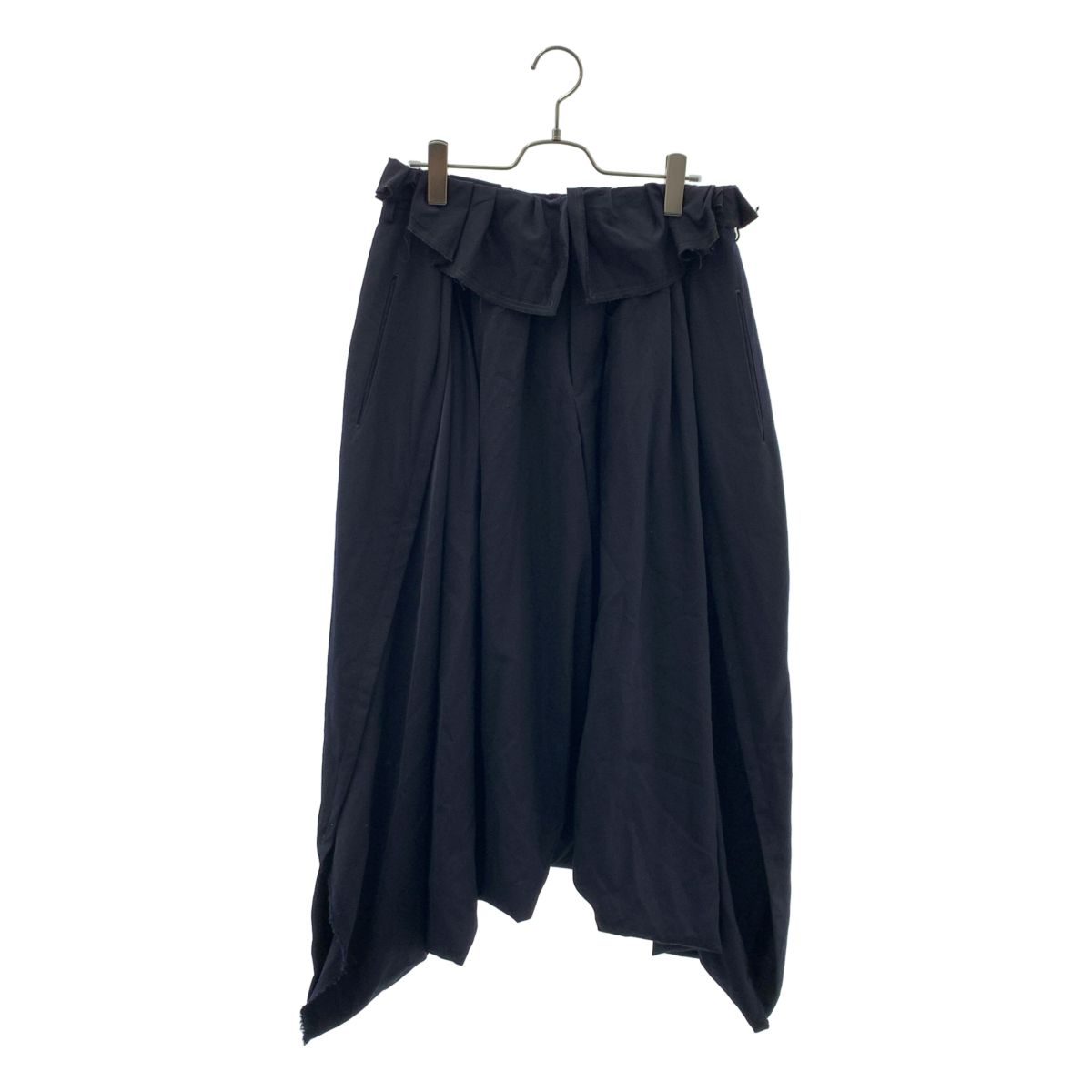 COMME des GARCONS / コムデギャルソン | 2006SS | 変形 フリル オーバーシルエット パンツ | S | ダークネイビー | レディース