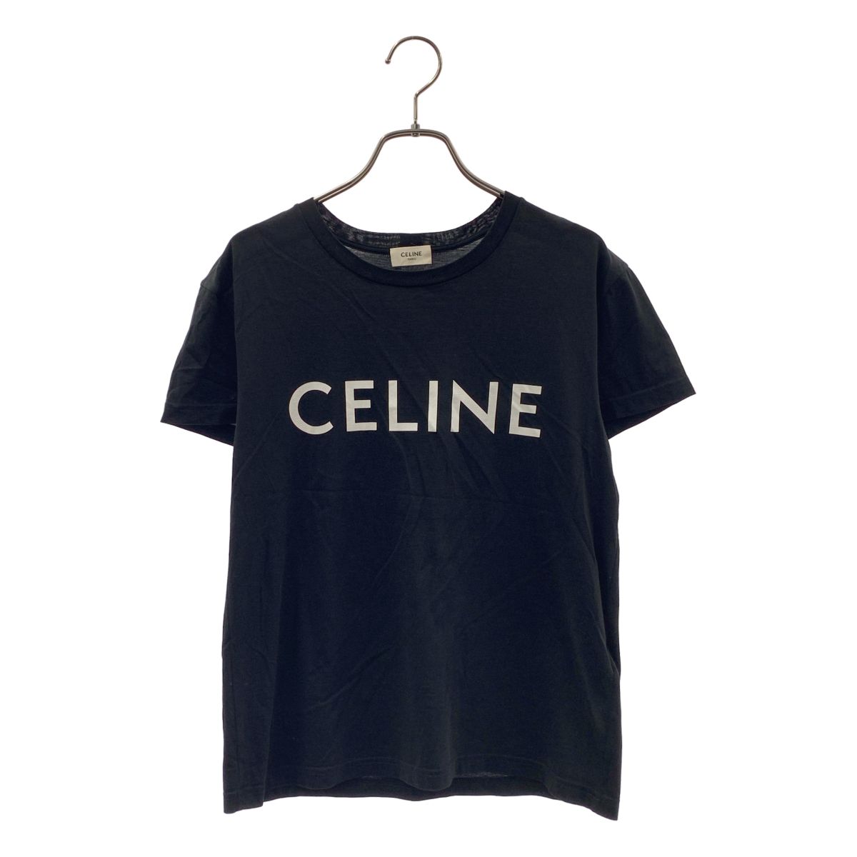 CELINE / セリーヌ | ロゴ Tシャツ カットソー | M | ブラック | レディース