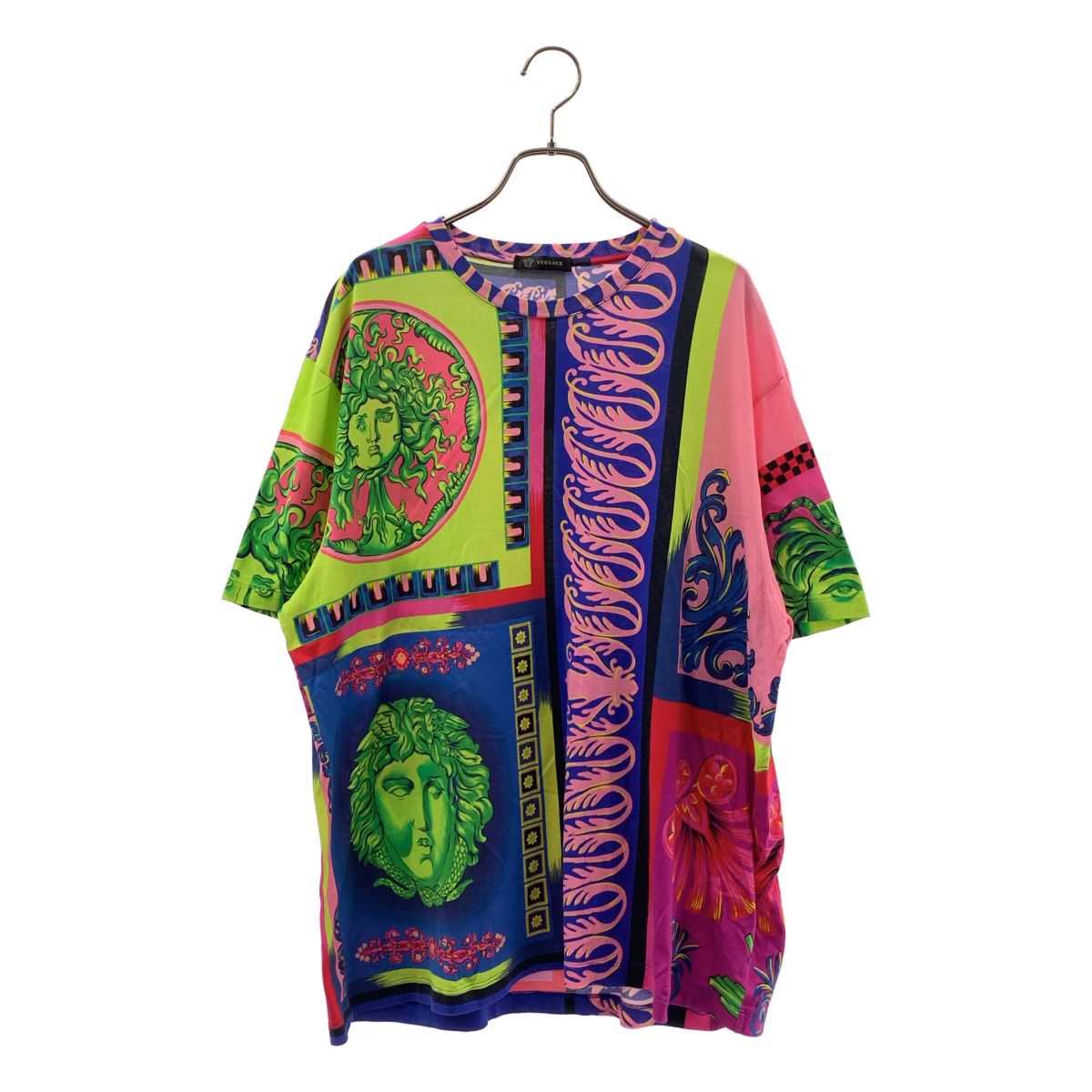 VERSACE / ヴェルサーチ | メデューサ プリント Tシャツ | XL | マルチカラー | メンズ