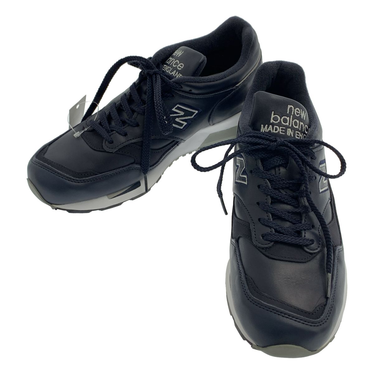 【美品】 New Balance / ニューバランス | M1500NAV / UK製 レザー スニーカー | 9 1/2 | ネイビー | メンズ