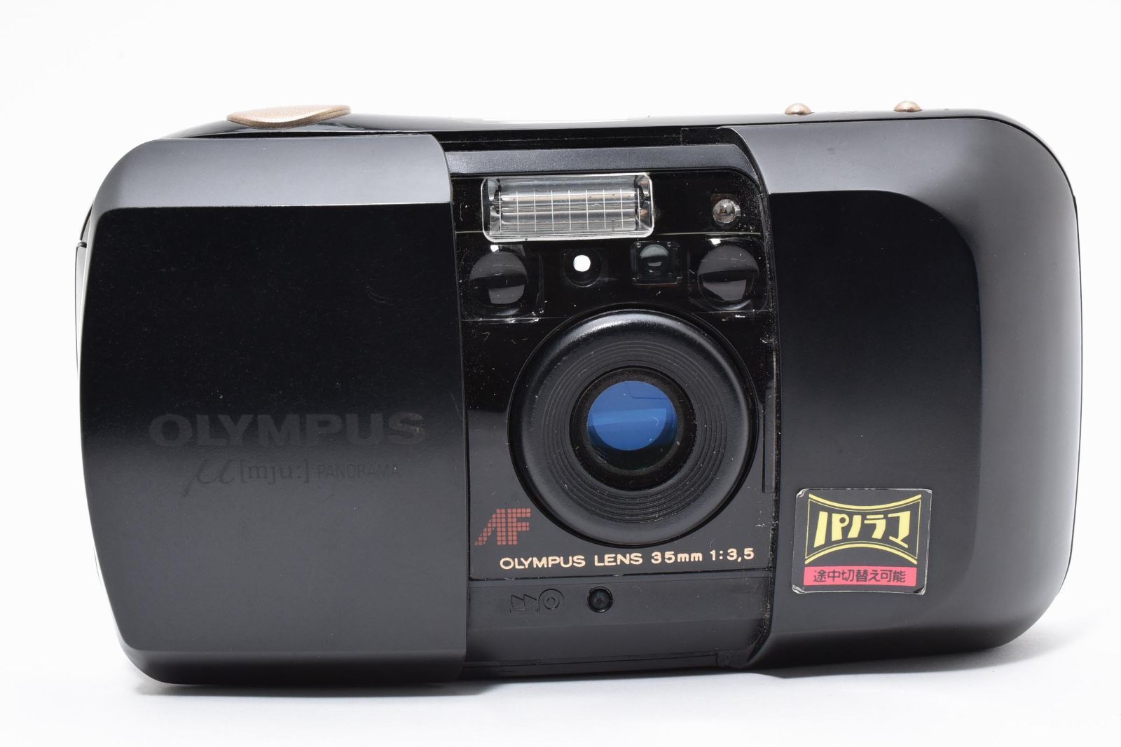☆動作品☆ オリンパス OLYMPUS μ [ mju: ] PANORAMA 黒 フィルム