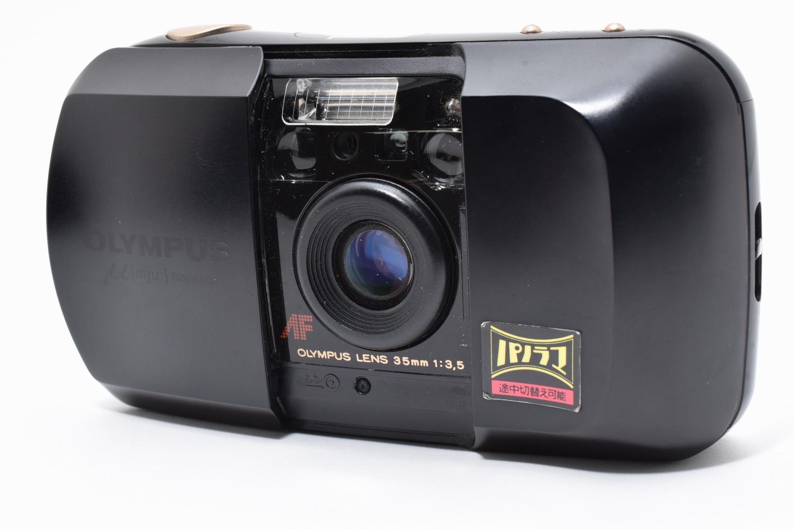 ☆動作品☆ オリンパス OLYMPUS μ [ mju: ] PANORAMA 黒 フィルム
