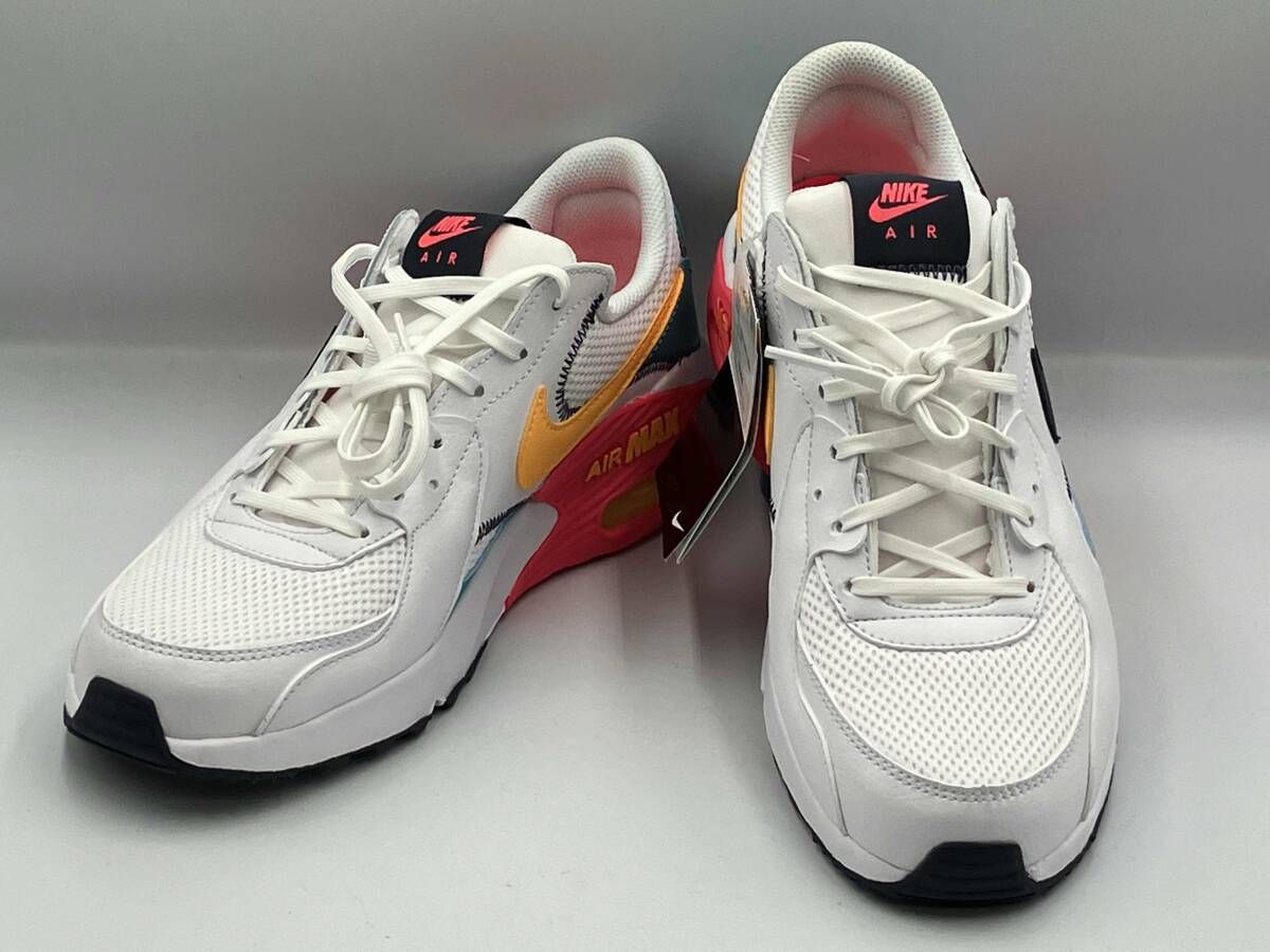 NIKE ナイキ エアマックス エクシー HF4854-100 スニーカー 27cm ホワイト×グリーン×イエロー×ピンク