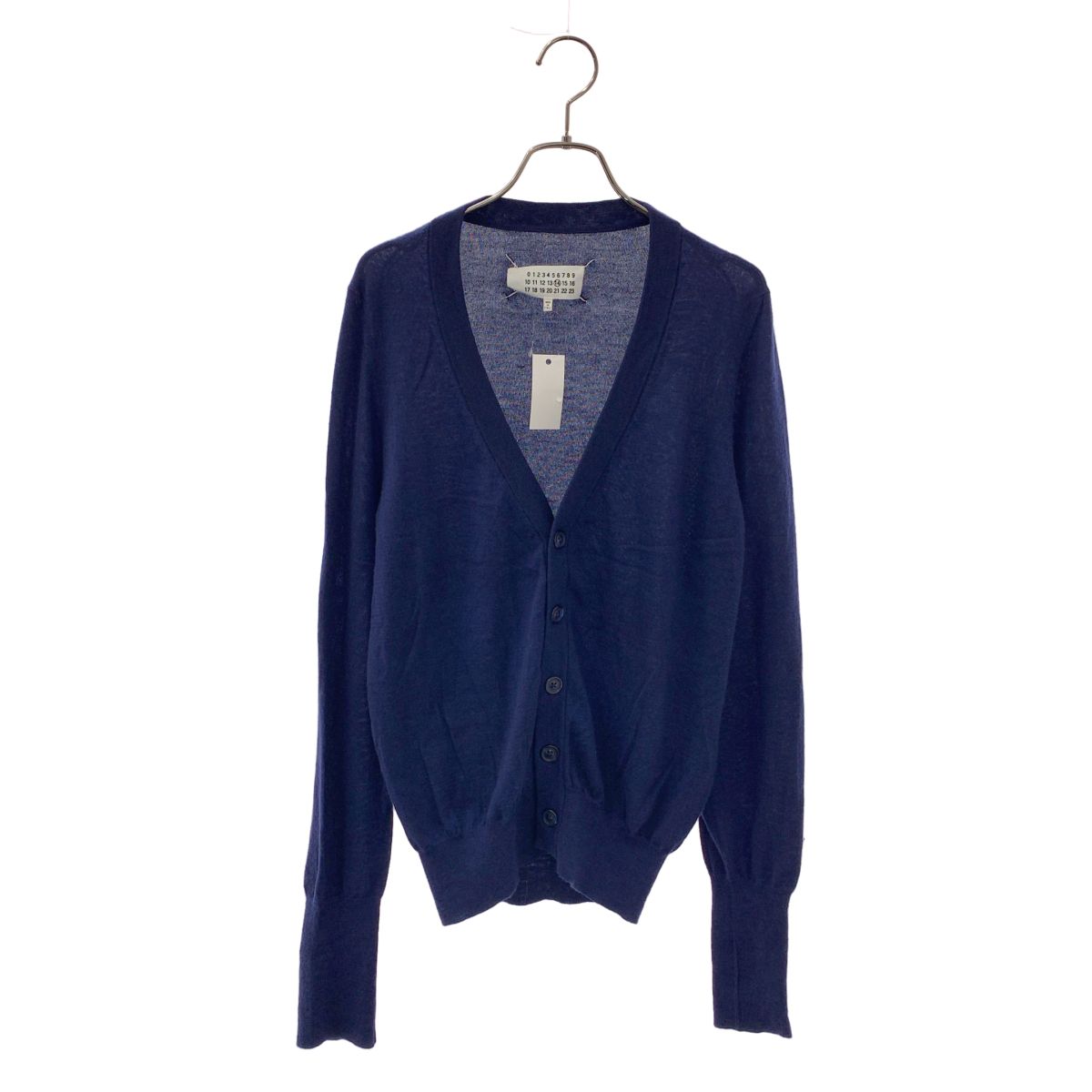 Maison Martin Margiela / メゾンマルタンマルジェラ | 2013AW | cashmere 100％ / カシミヤ ニット カーディガン | S | ネイビー | メンズ