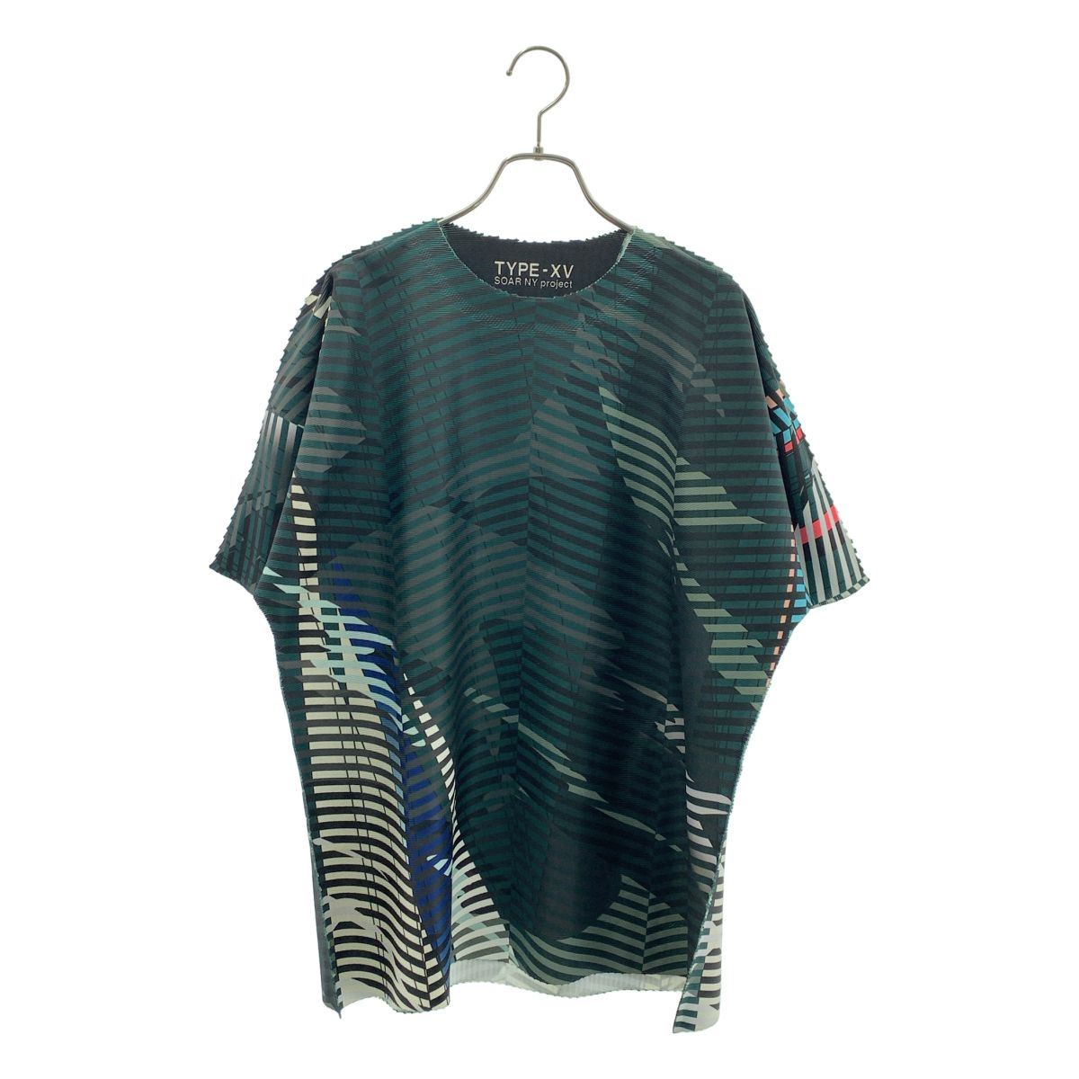 【美品】 A-POC ABLE ISSEY MIYAKE / エイポックエイブルイッセイミヤケ | 2026SS | SOAR NY / TYPE-XV ボーダー Tシャツ | 3 | マルチカラー | メンズ