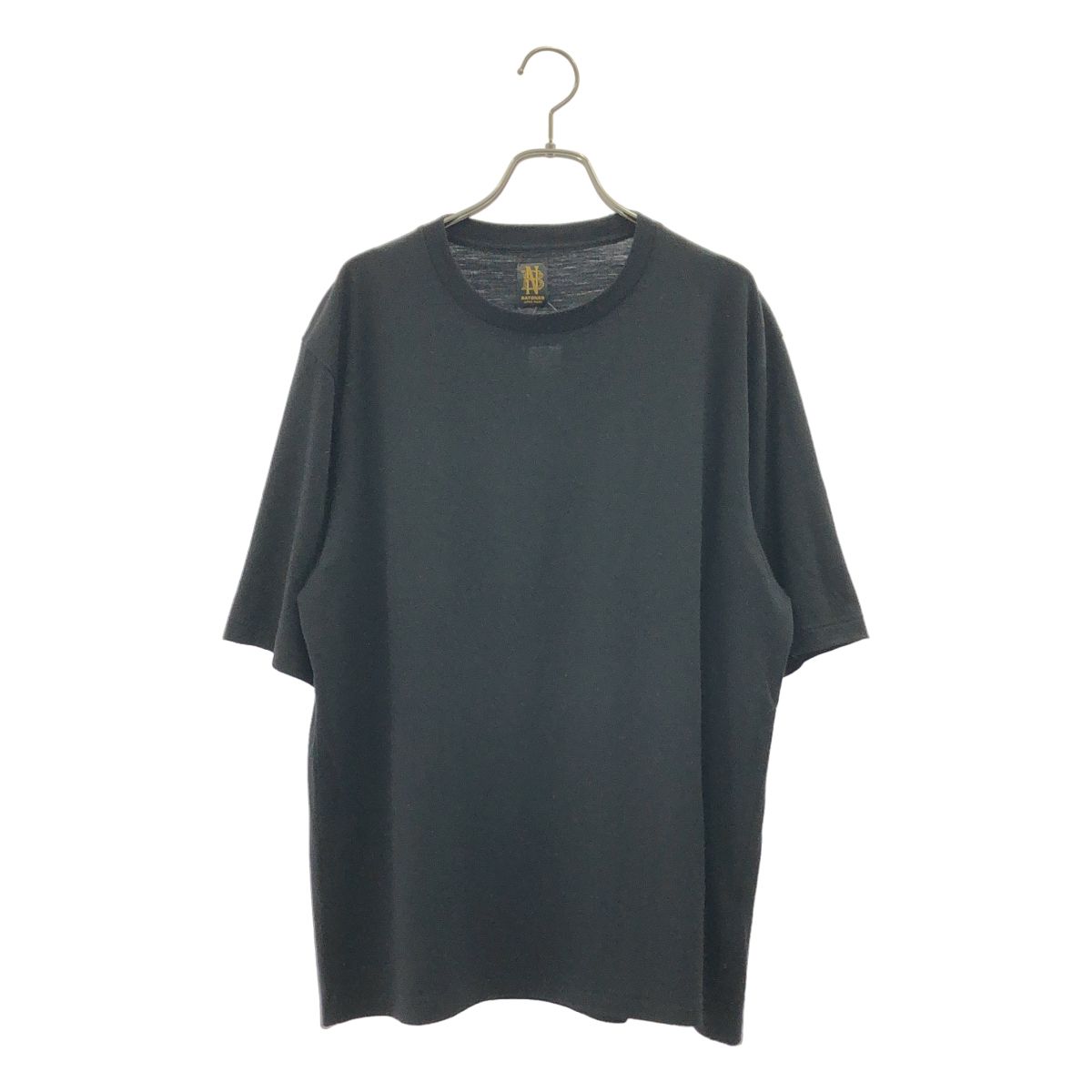 BATONER / バトナー | L'ECHOPPE 別注 / クルーネックウールTシャツ | L | ブラック | メンズ