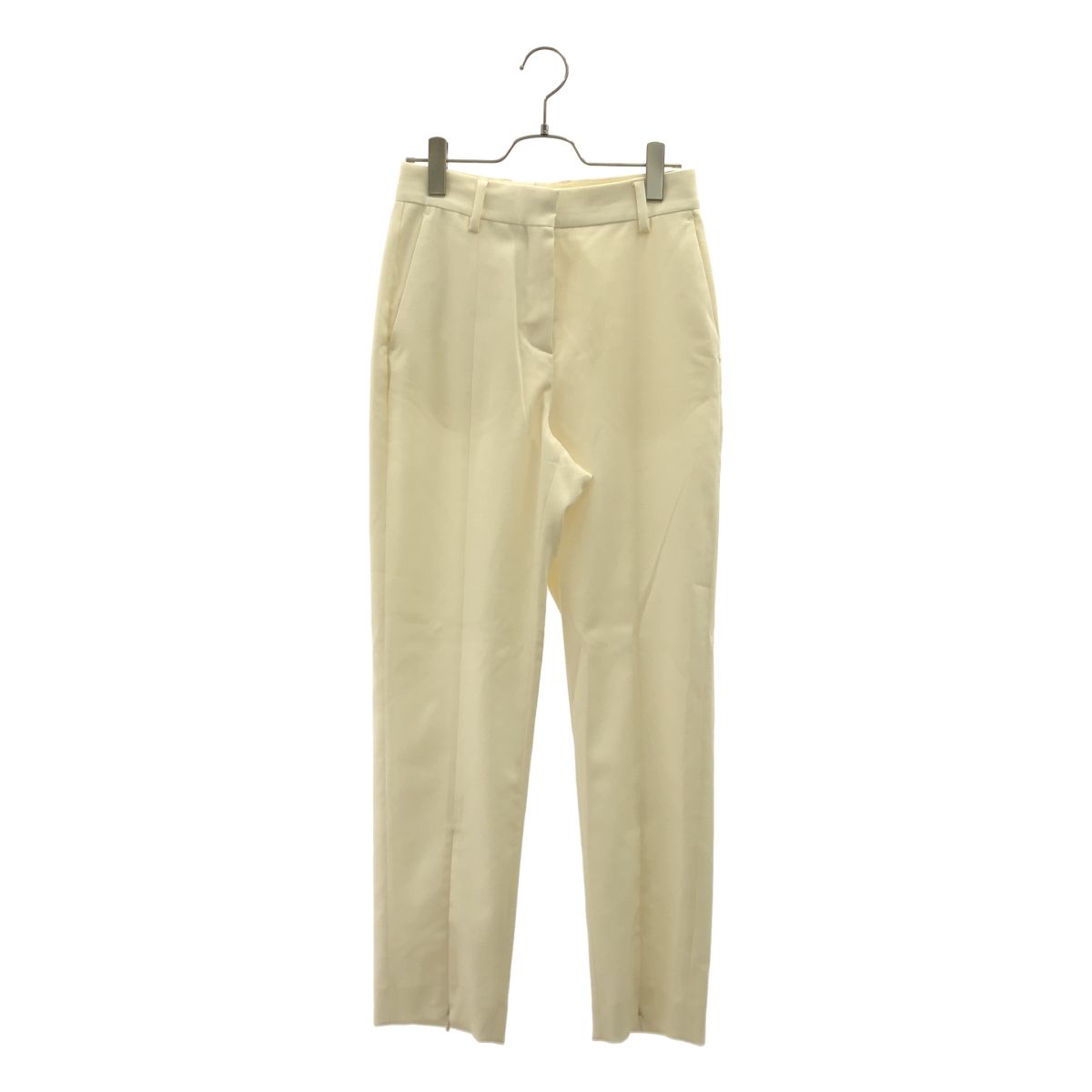 MM6 Maison Margiela / エムエムシックスメゾンマルジェラ | 2020AW | 裾ジップスリット スラックス パンツ | 36 | オフホワイト | レディース