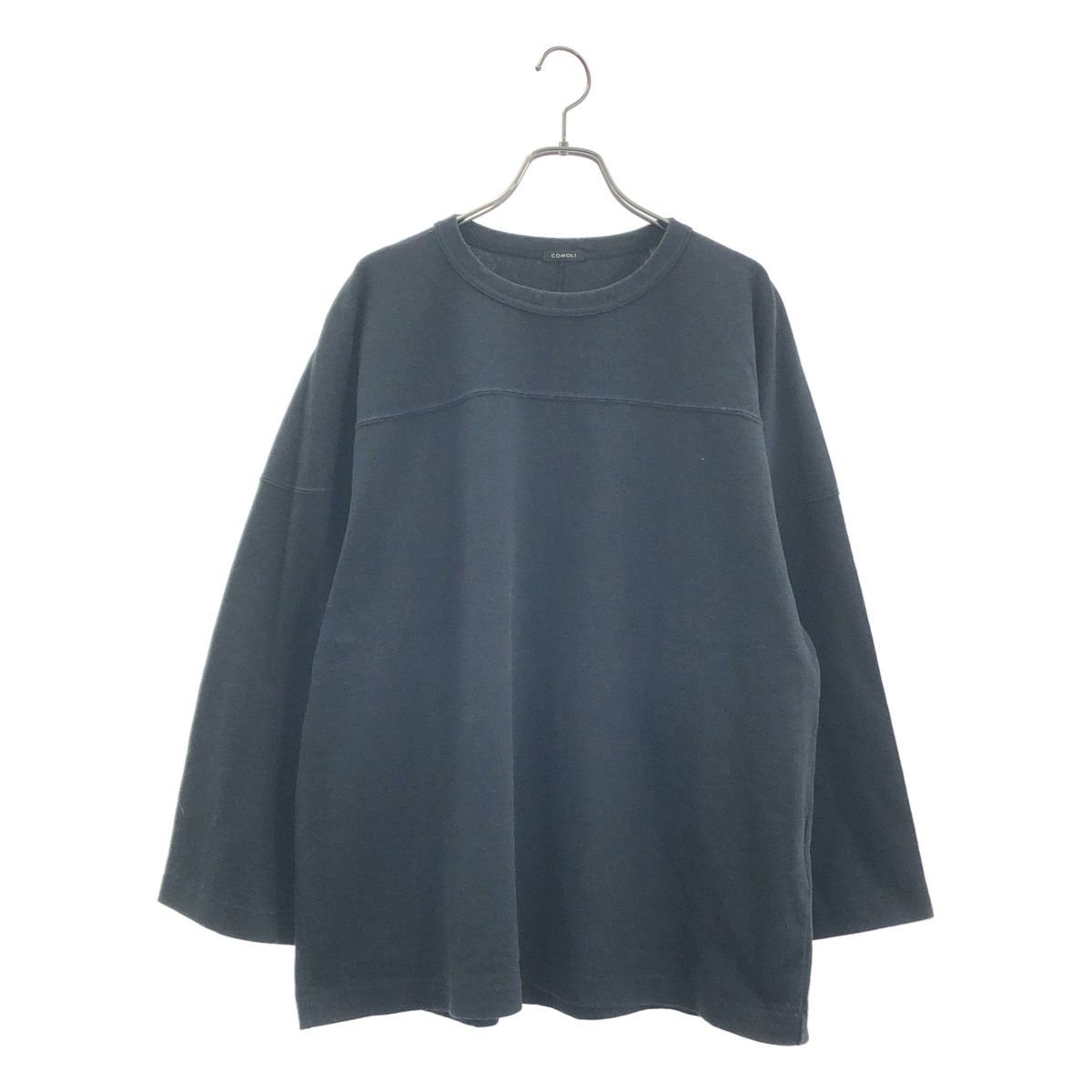 COMOLI / コモリ | 2022SS | フットボールTシャツ | 2 | ブラック | メンズ