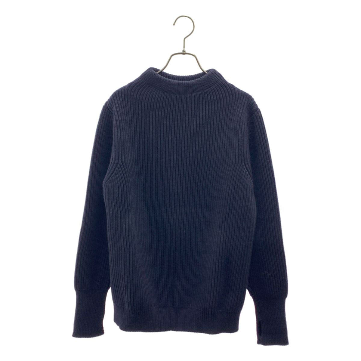 【美品】 ANDERSEN-ANDERSEN / アンデルセンアンデルセン | ウール サムホール ニット セーター | S | ダークネイビー | メンズ