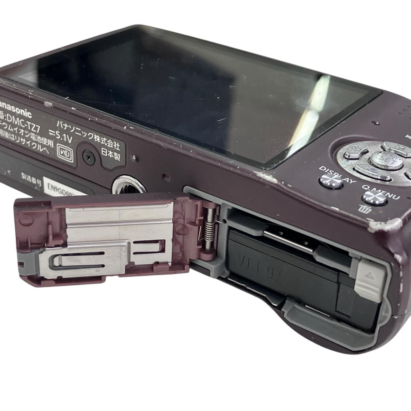 186000 Panasonic パナソニック LUMIX DMC-TZ7 ブラック 充電器付き 