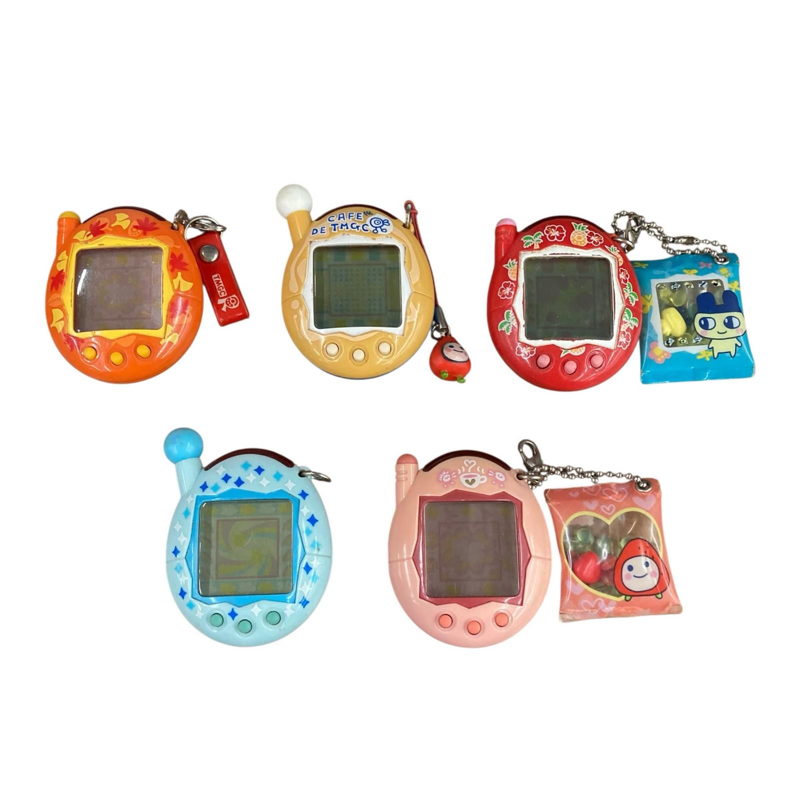 199990 動作未確認 BANDAI バンダイ 現状品 たまごっち カフェ 紅葉 ハイビスカス など 5点まとめ売り