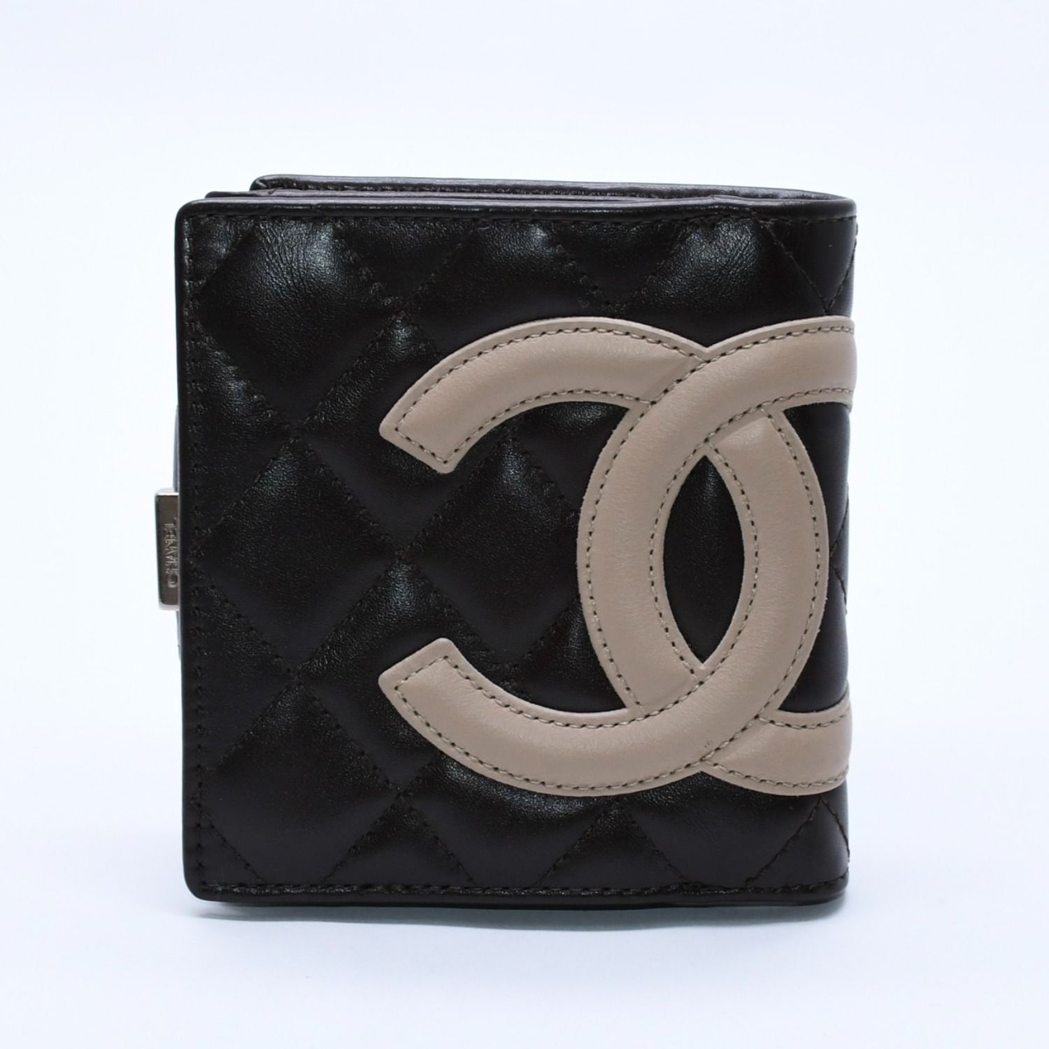 新品同様 CHANEL シャネル カンボンライン がま口 コンパクト