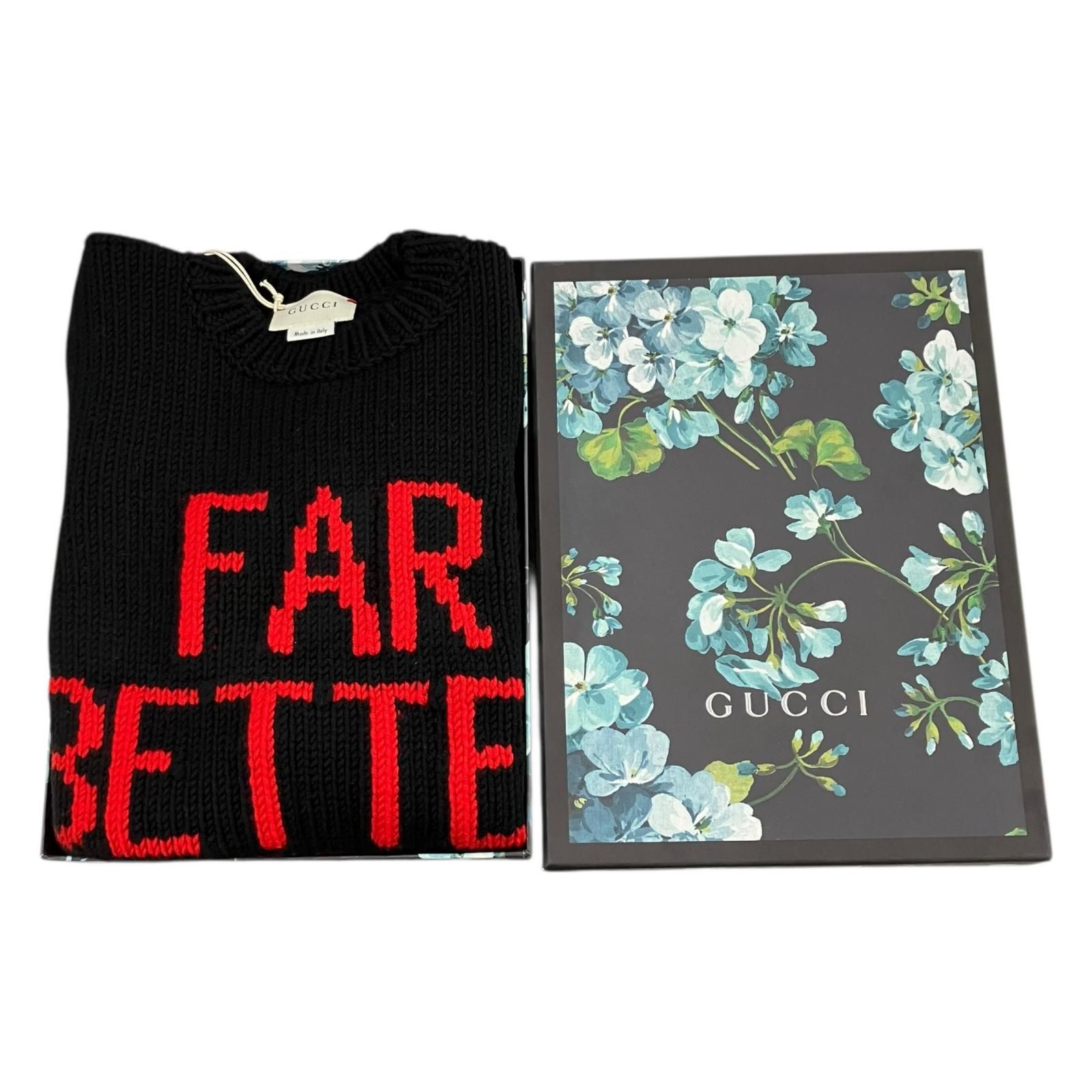 186005 新品未使用 GUCCI グッチ チルドレン　FAR BETTER NOT　ニット BMJ522223 サイズ4