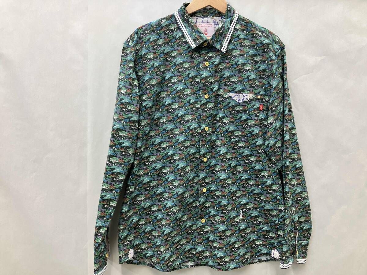 河谷シャツ KAWATANI SHIRT K243-1109 L 花柄