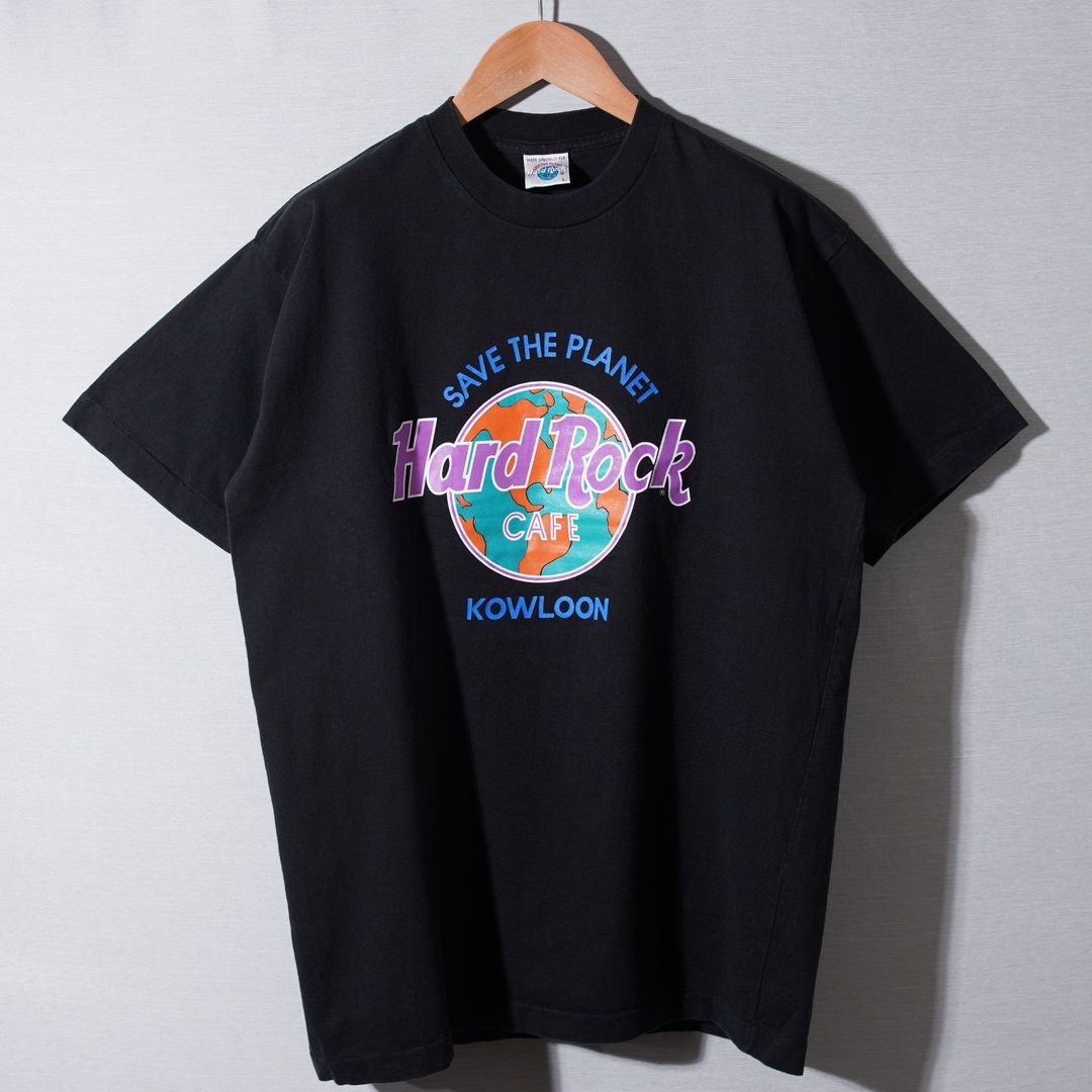 90’sヴィンテージのロックTシャツ　激レア 美品 90s ハードロックカフェ Hard Rock Cafe Tシャツ L ブラック