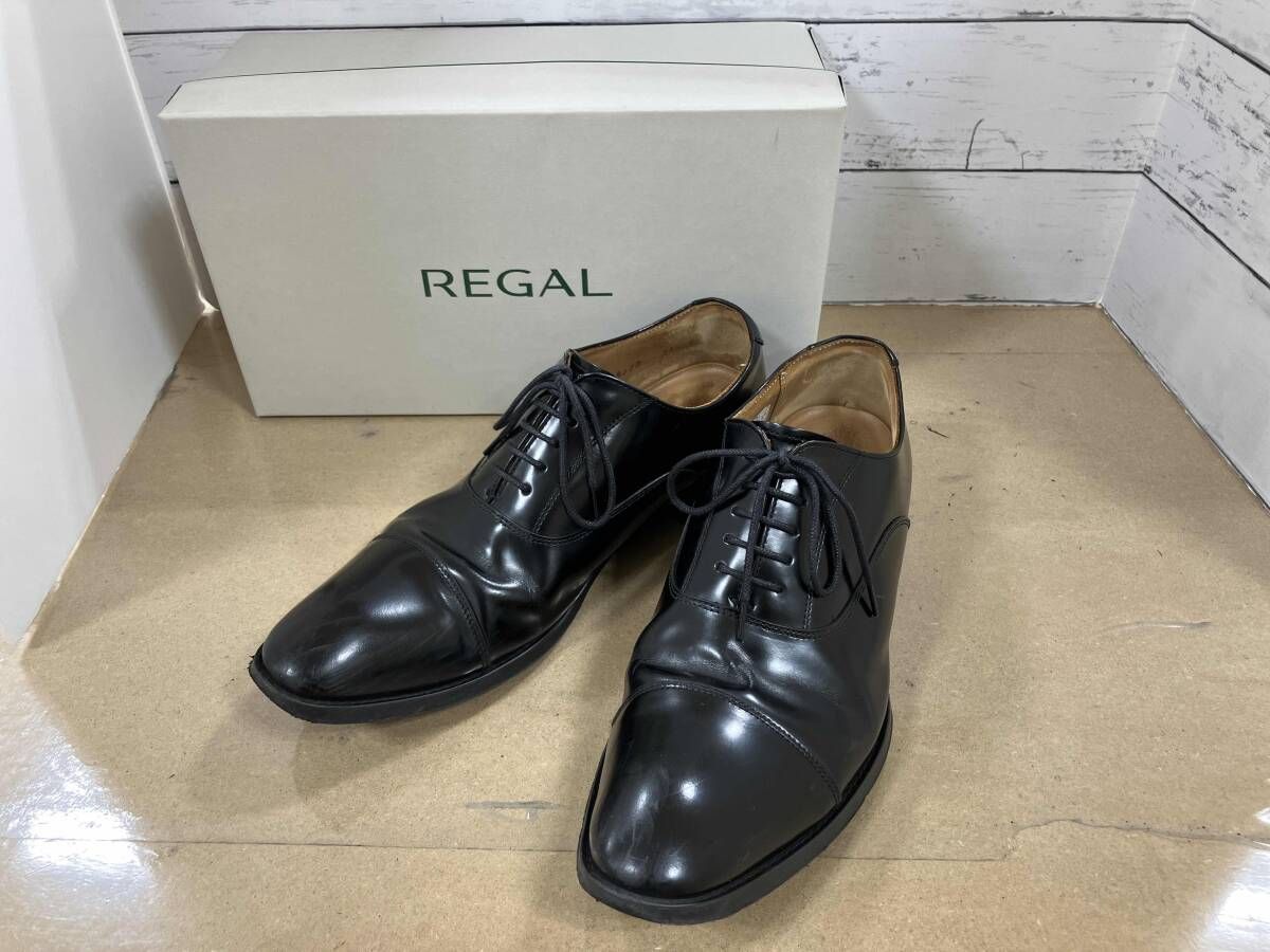 REGAL リーガル ビジネスシューズ ストレートチップ  ドレスシューズ  革靴 黒 25，1/2 通年