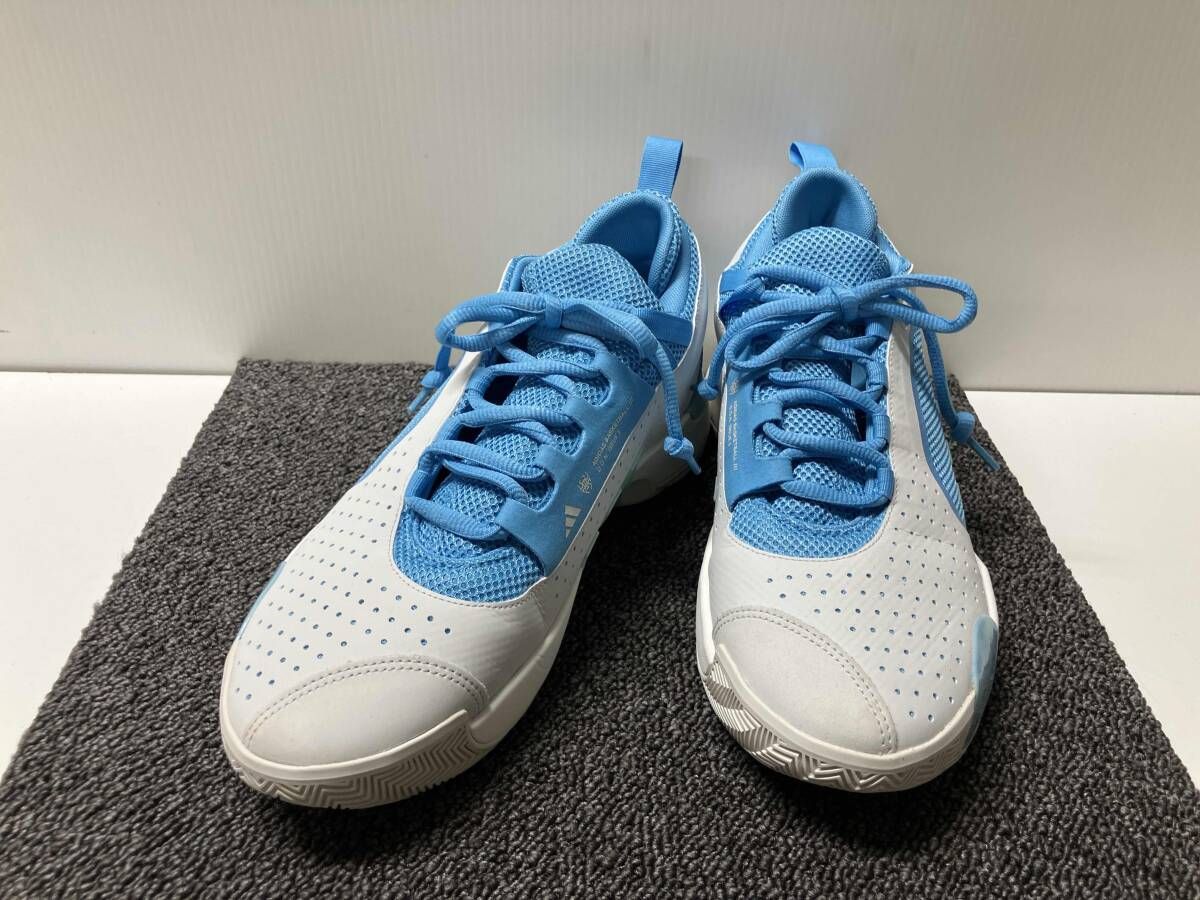 adidas アディダス IE7798 サイズ26.5cm D.O.N. Issue ホワイト×ライトブルー バスケットボールシューズ