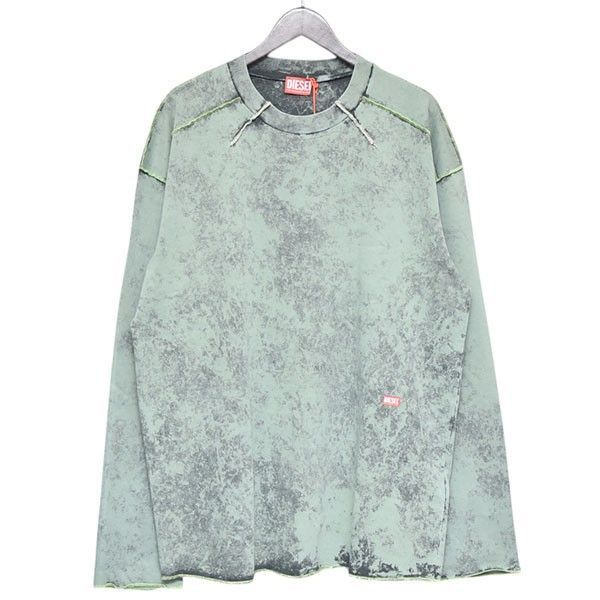 DIESEL　ディーゼル　T-CRAHOR-LS-R1　マーブルロングスリーブTシャツ　8054000206766