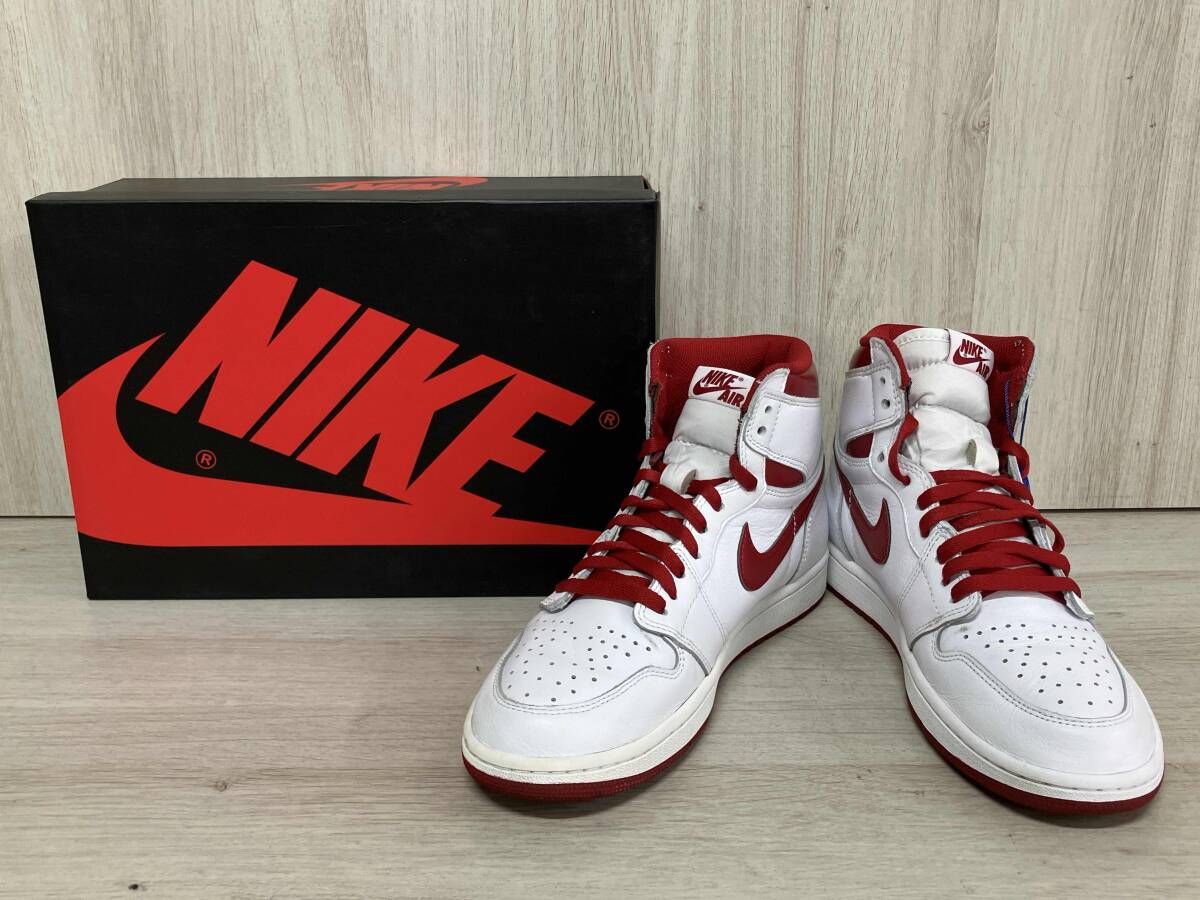 NIKE ナイキ AIR JORDAN 1 RETRO HIGH OG.／555088-103 スニーカー 27cm 汚れ有り
