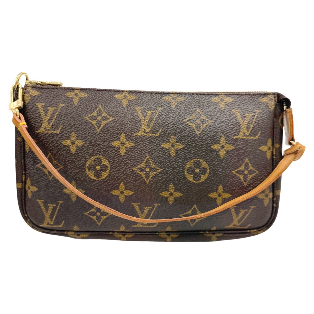 【中古】LOUIS VUITTON ルイヴィトン モノグラム ポシェット アクセソワール M51980 AR0929 ポーチ ミニバッグ ハンドバッグ 肩掛け ブラウン PVC レザー レディース 女性用 メンズ 男性用 人気 【ブランドギャラリー心斎橋店】